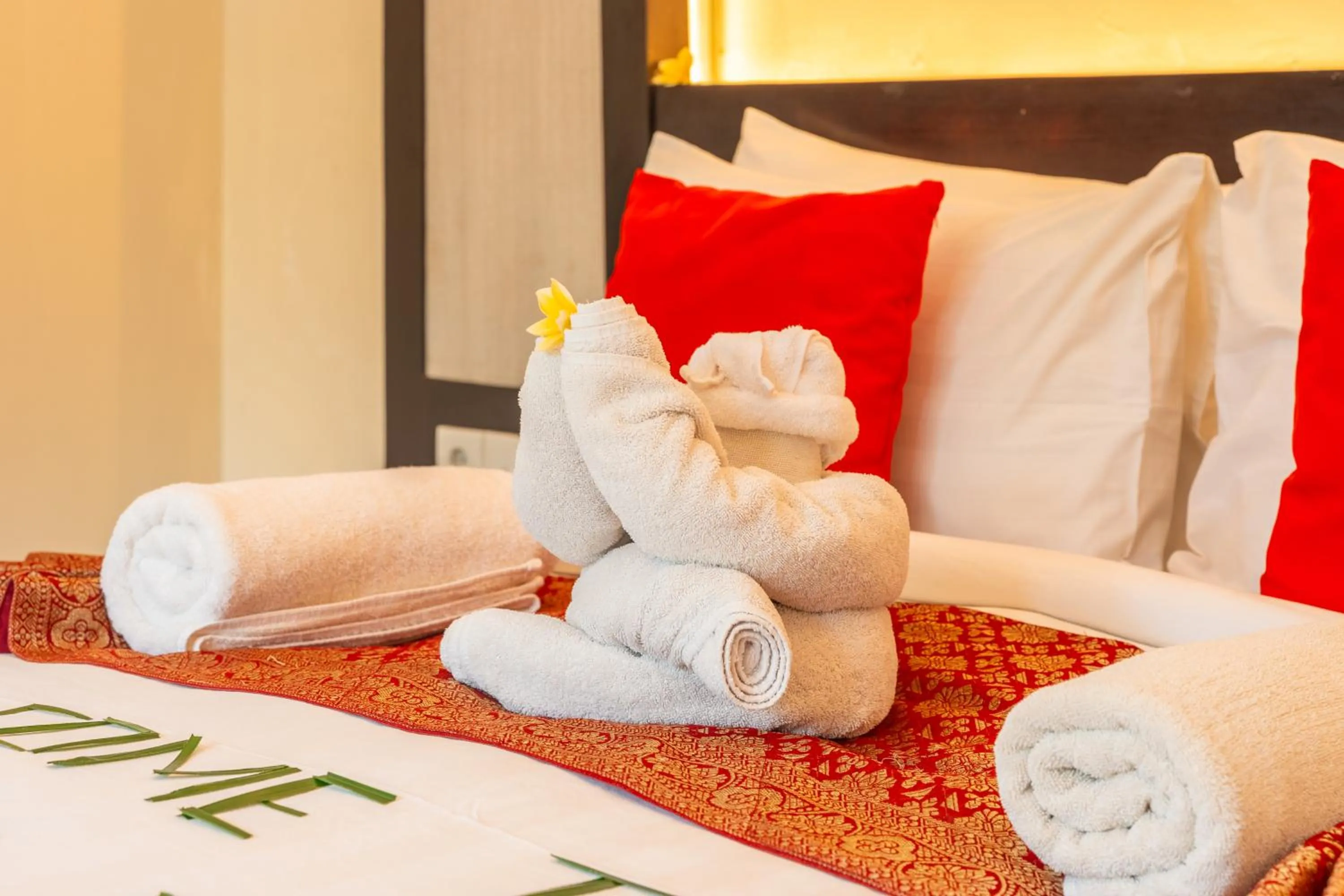 Bed in De' Bharata Bali Villas