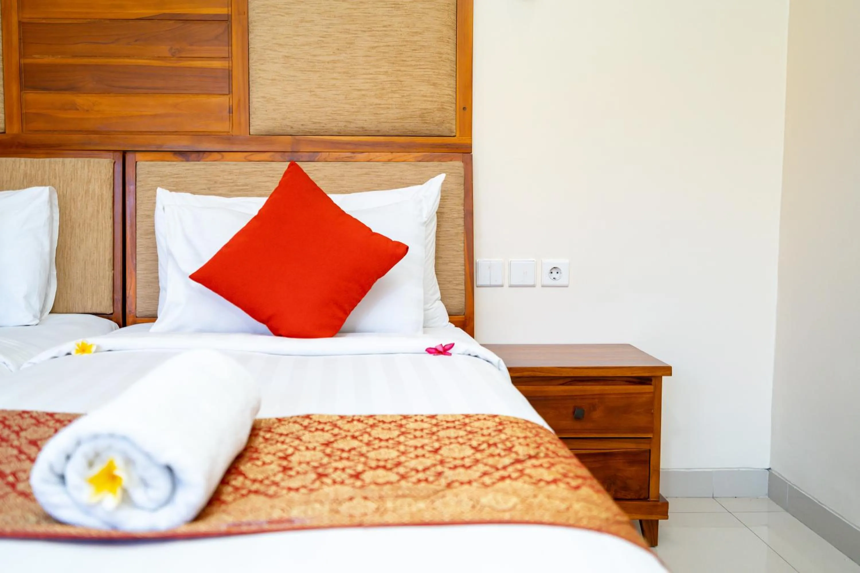 Bed in De' Bharata Bali Villas