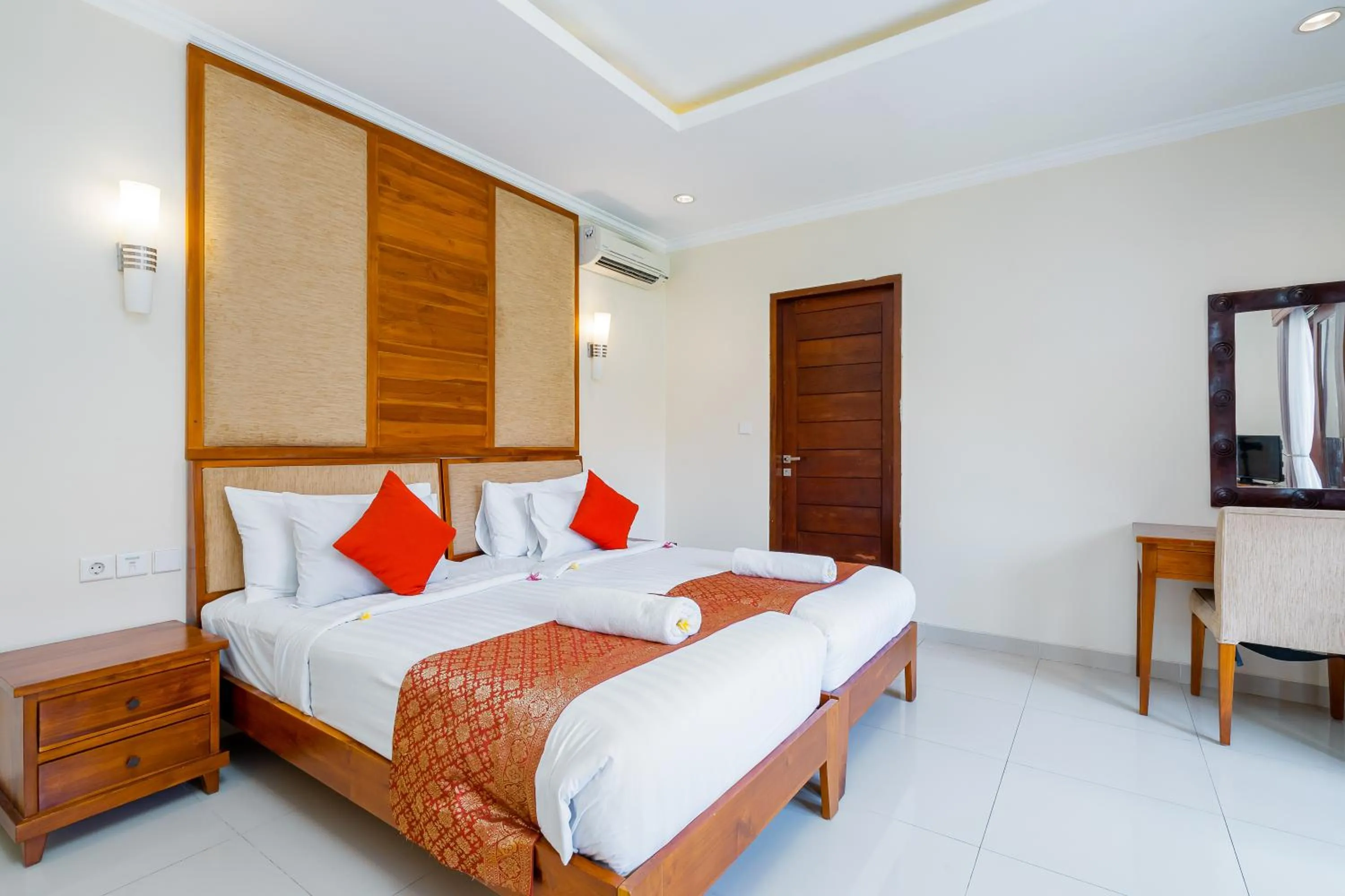 Bed in De' Bharata Bali Villas