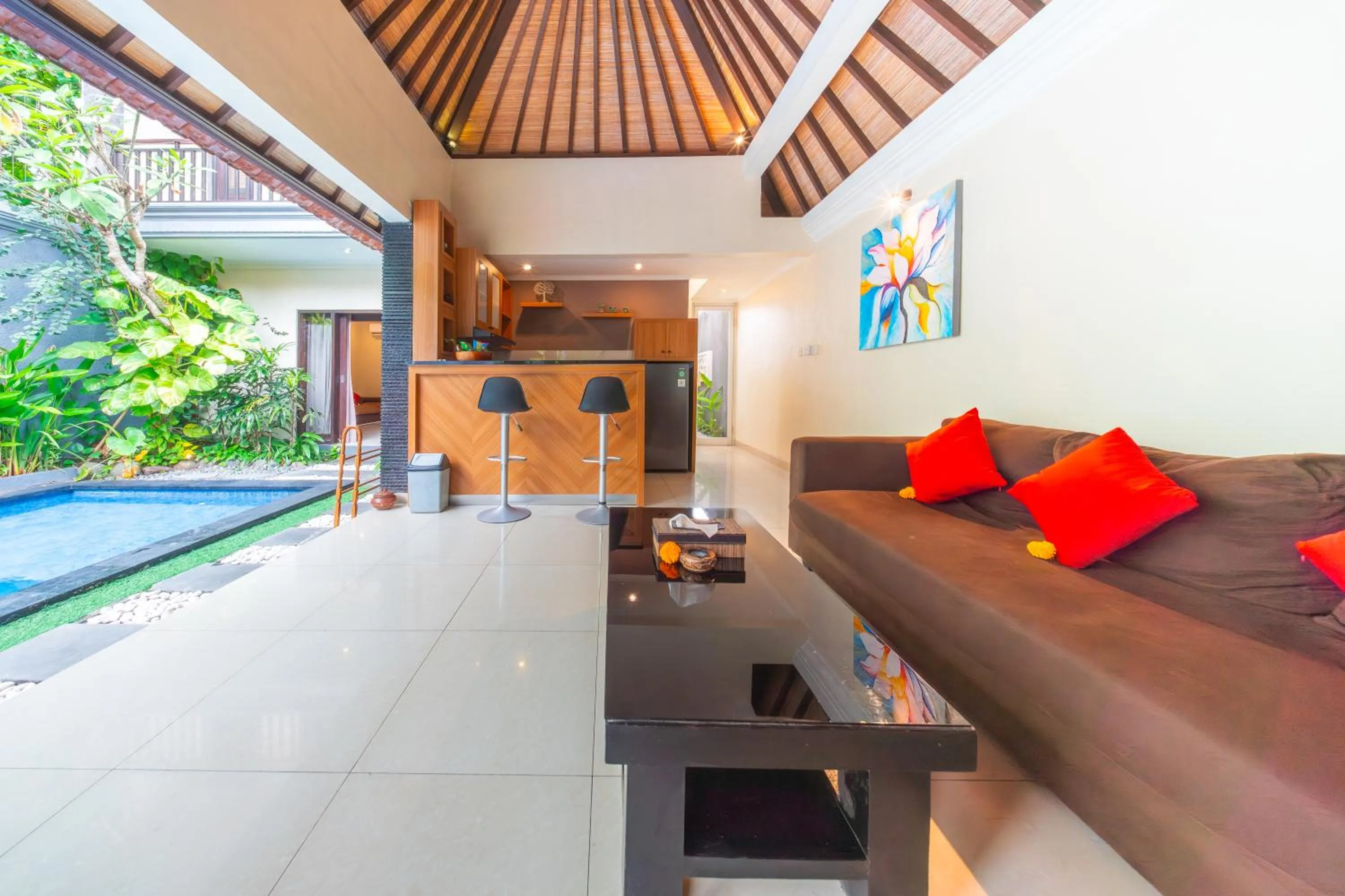 Living room in De' Bharata Bali Villas