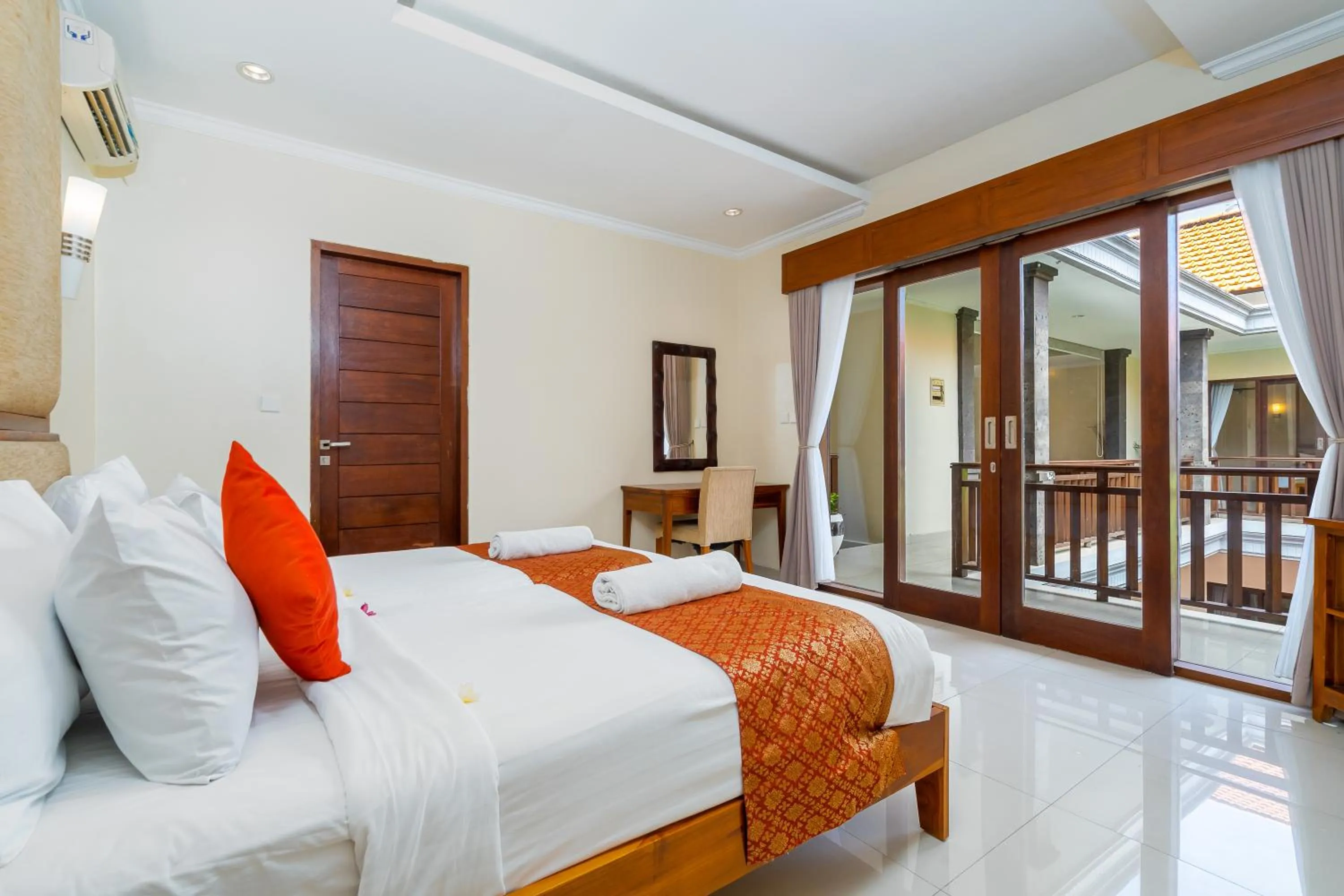 Bed in De' Bharata Bali Villas