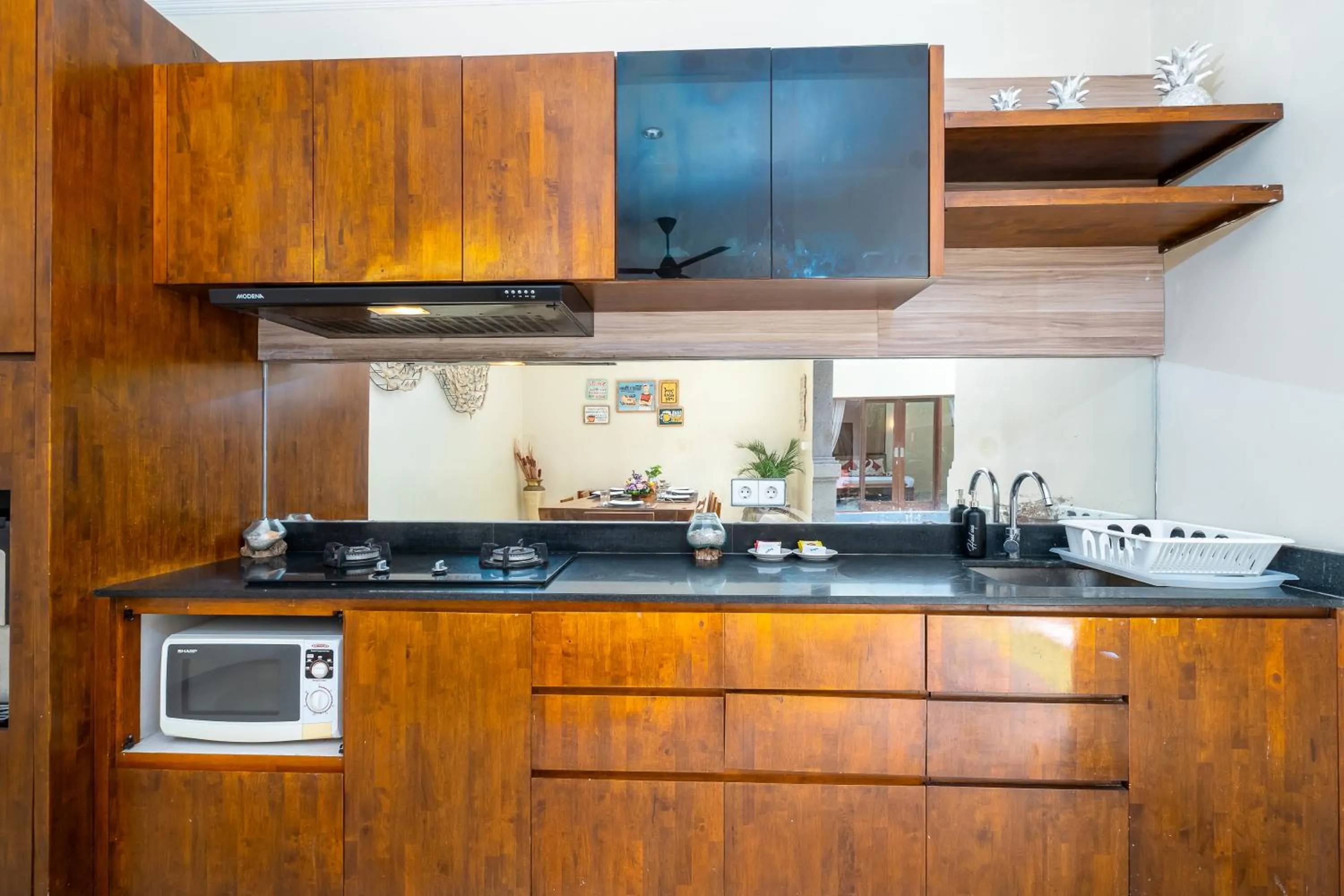 Kitchen or kitchenette in De' Bharata Bali Villas