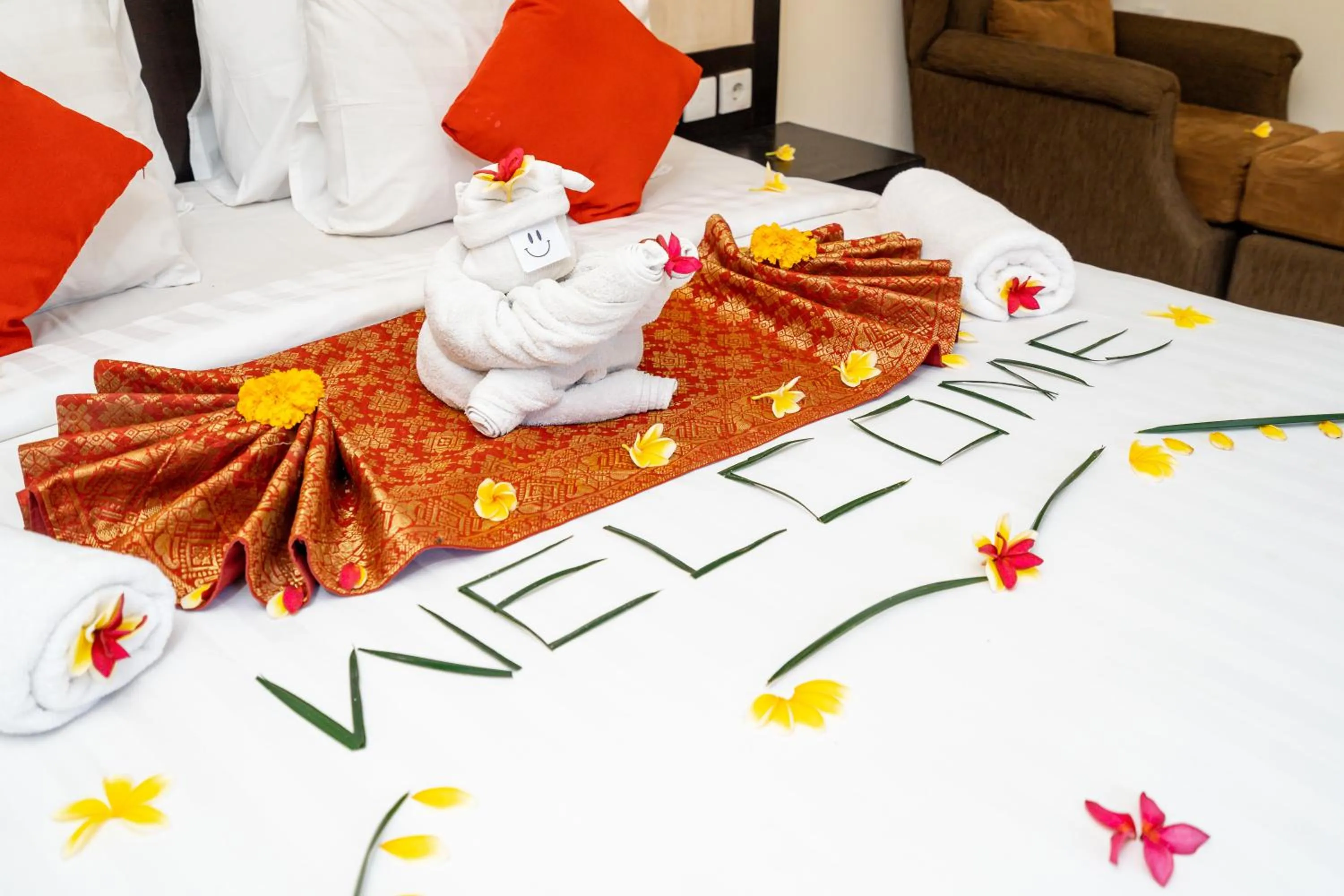 Bed in De' Bharata Bali Villas