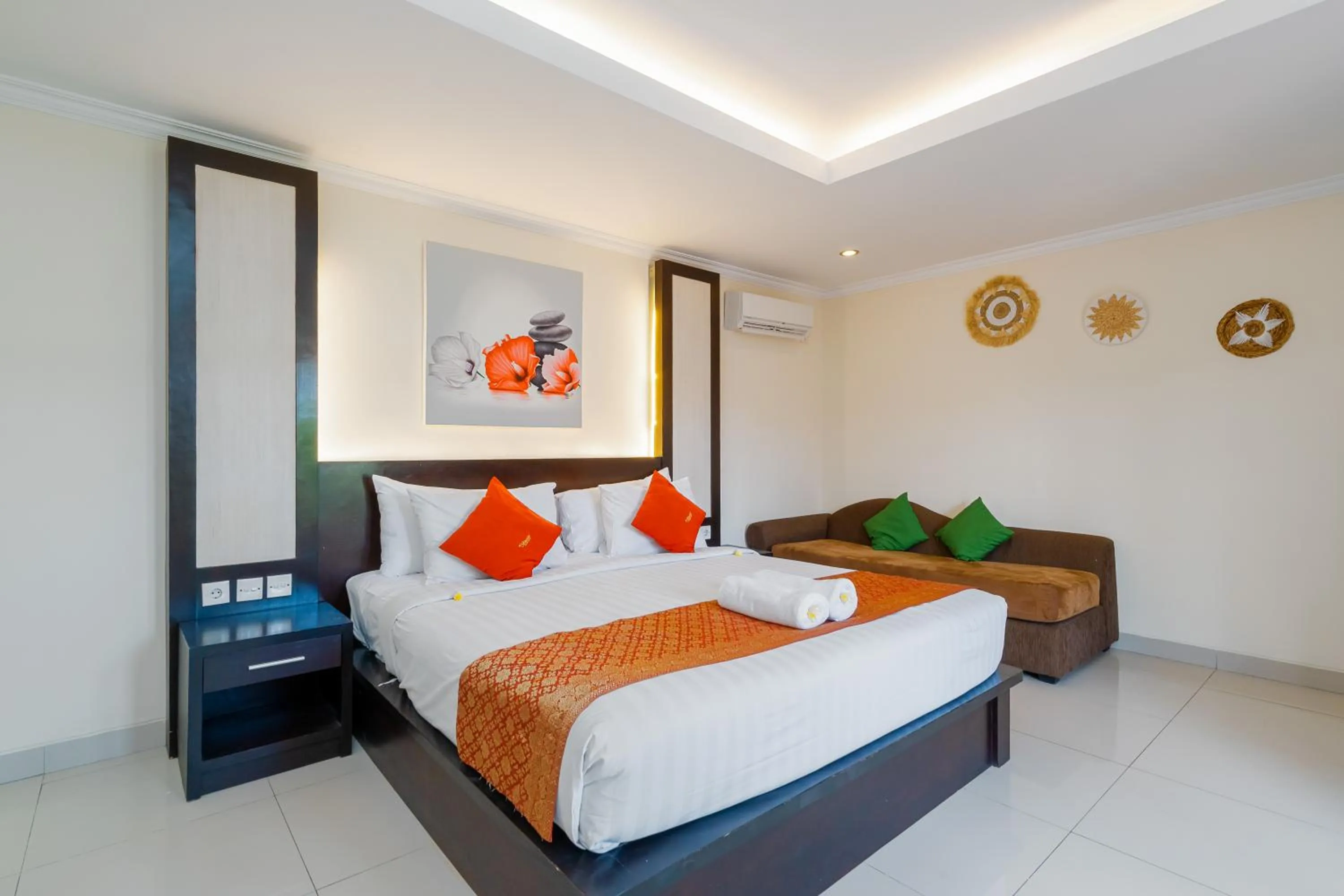 Bed in De' Bharata Bali Villas