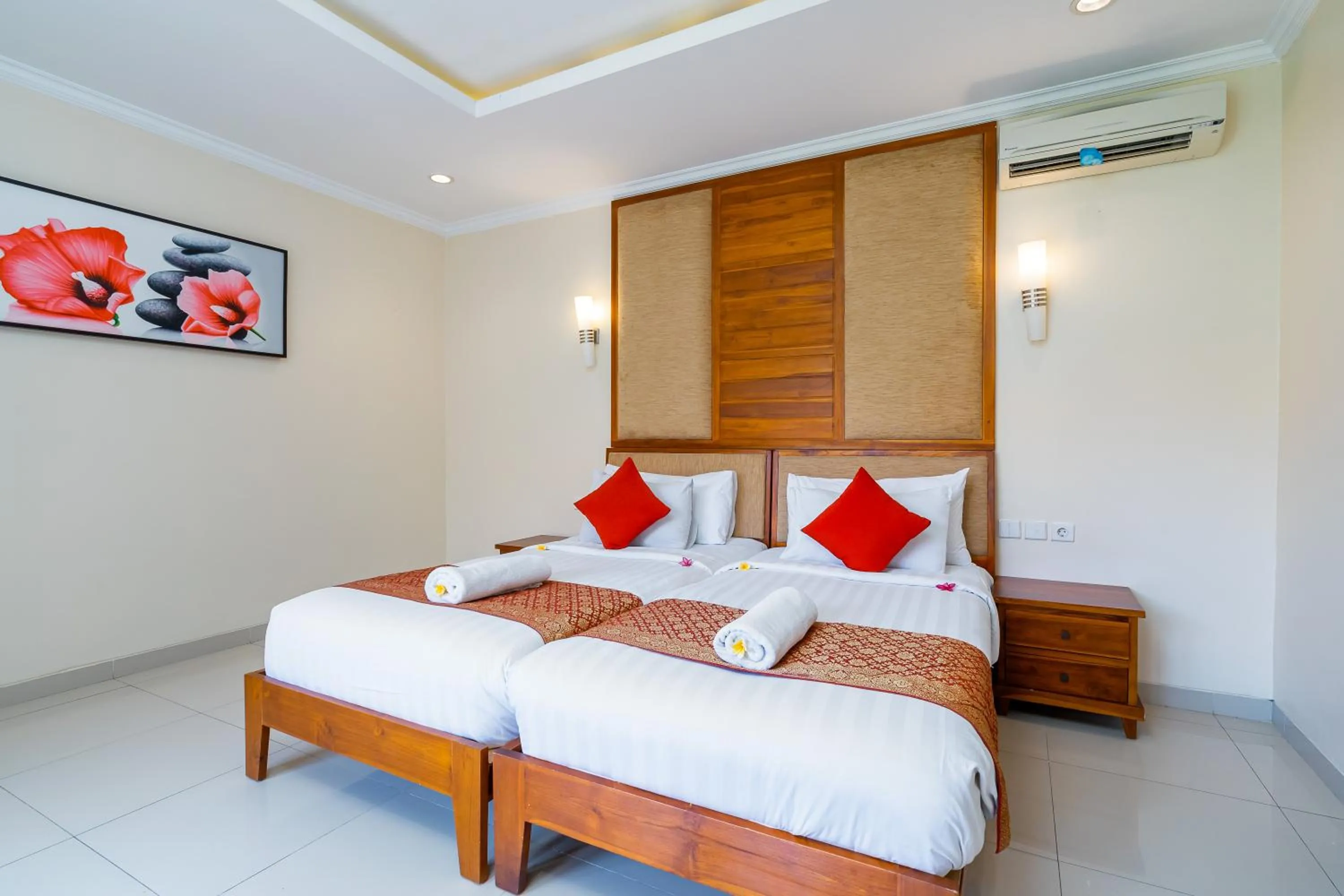 Bed in De' Bharata Bali Villas