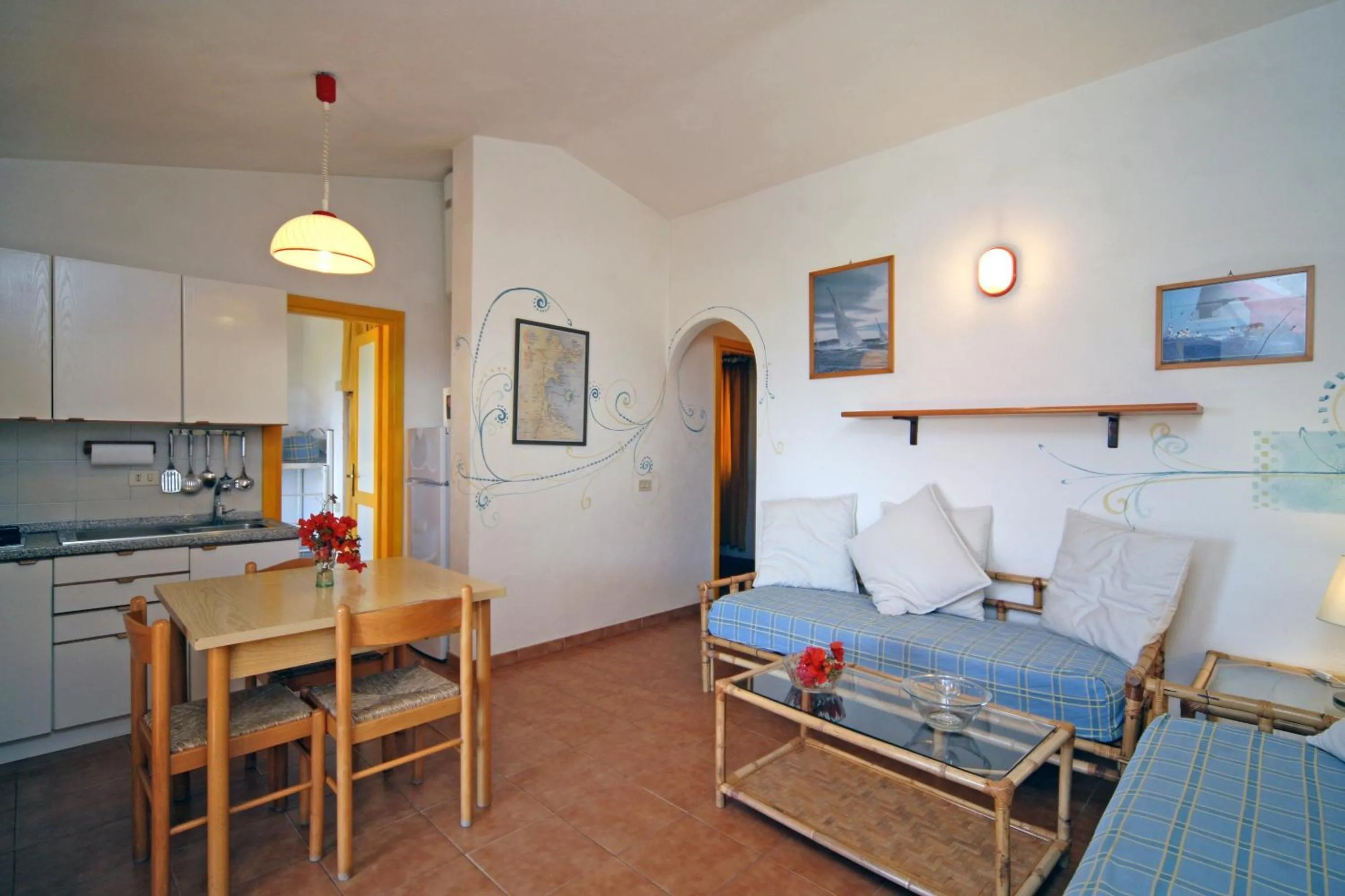 Kitchen or kitchenette in Residence Baia Salinedda