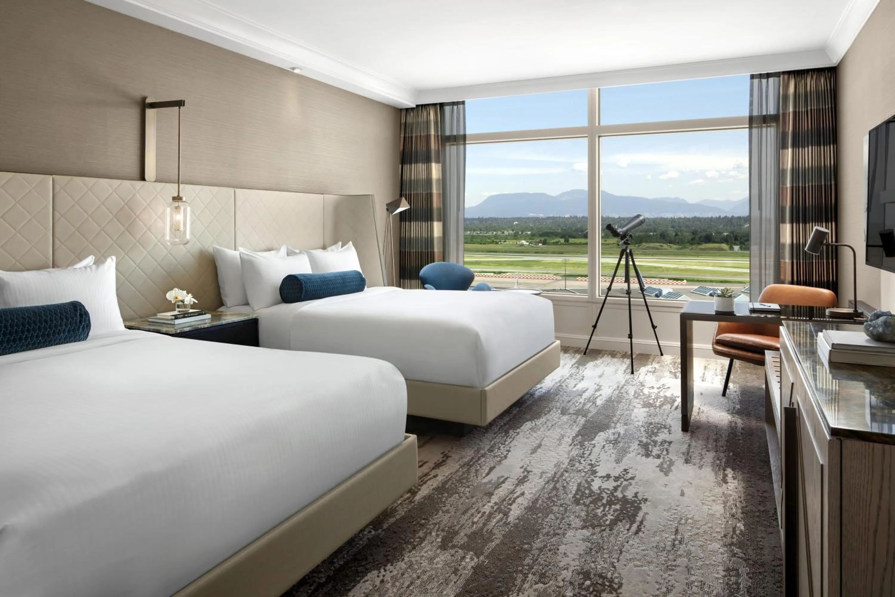 Bedroom in Fairmont Gold at Fairmont Vancouver Airport