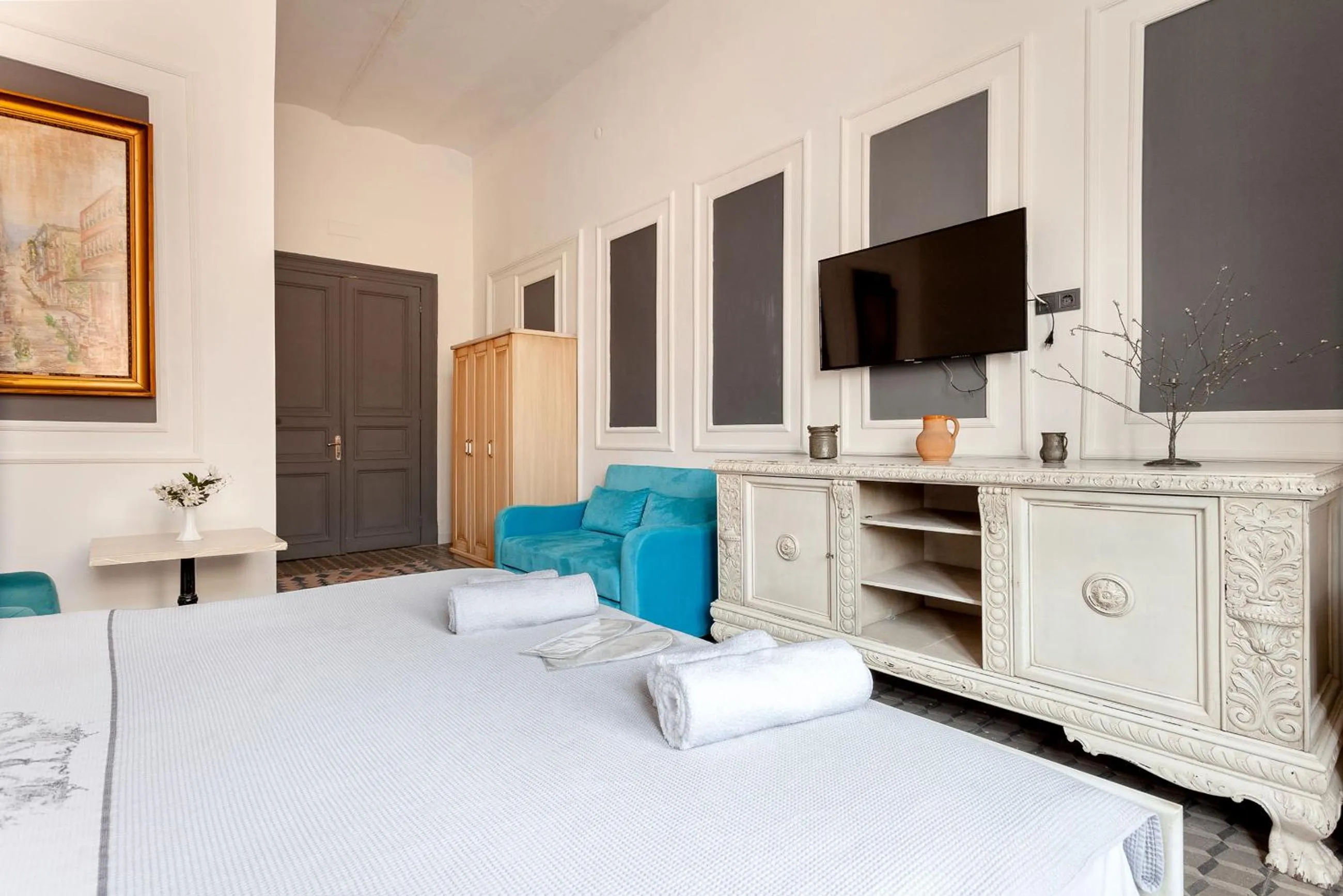 TV and multimedia, Bed in Cezayir Rooms