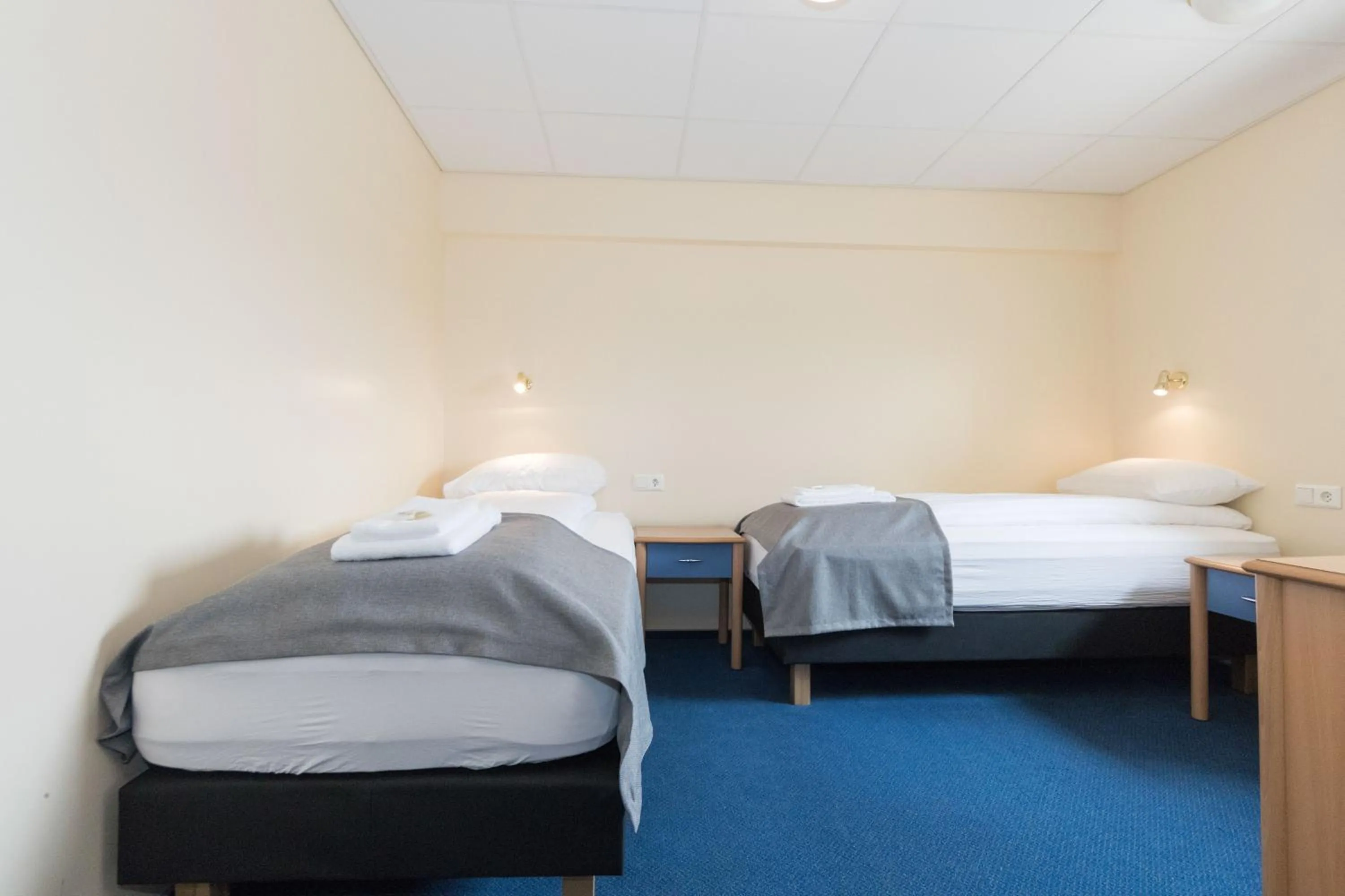 Bed in Hotel Nordurljos