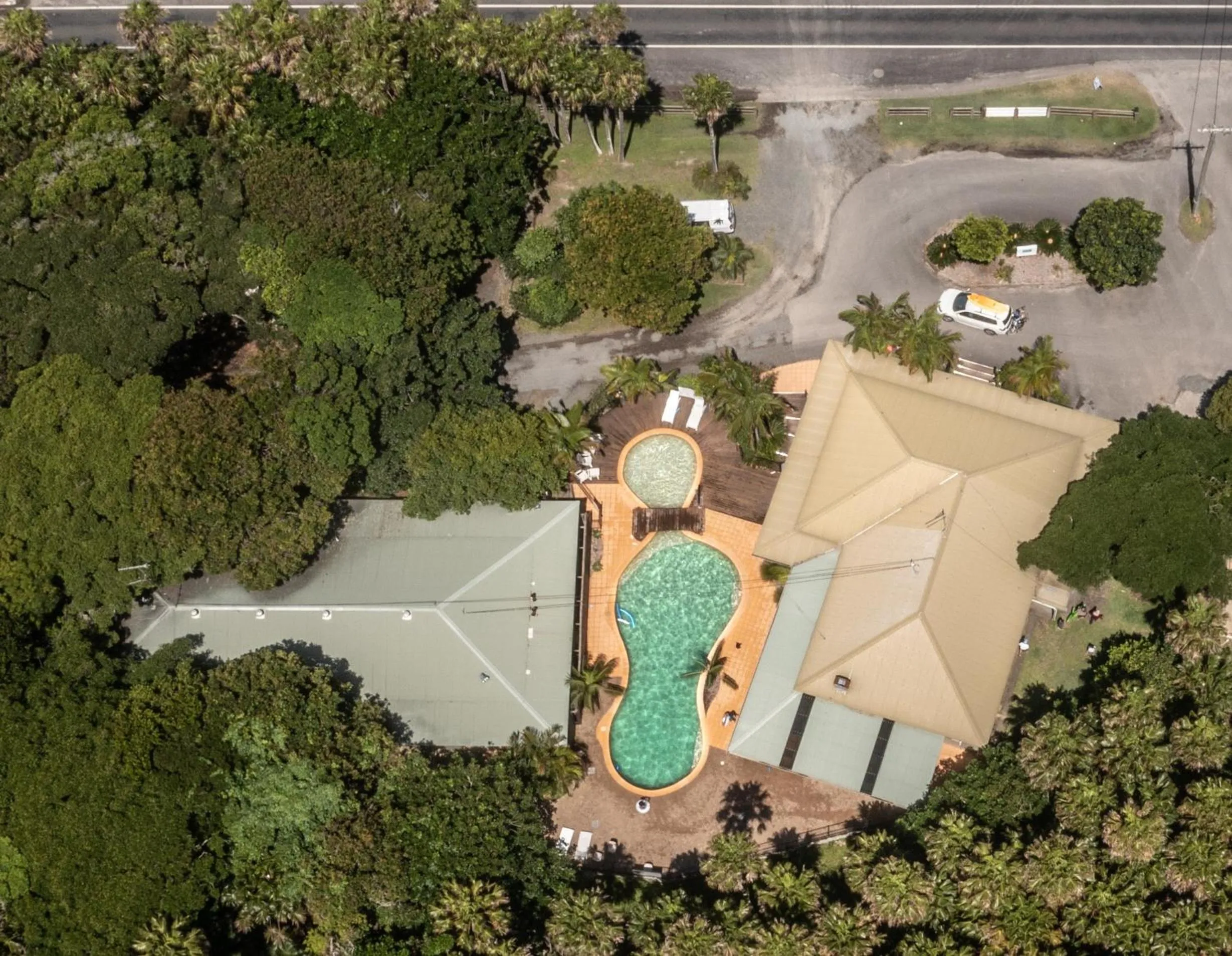 Bird's eye view in Tiona Holiday Park