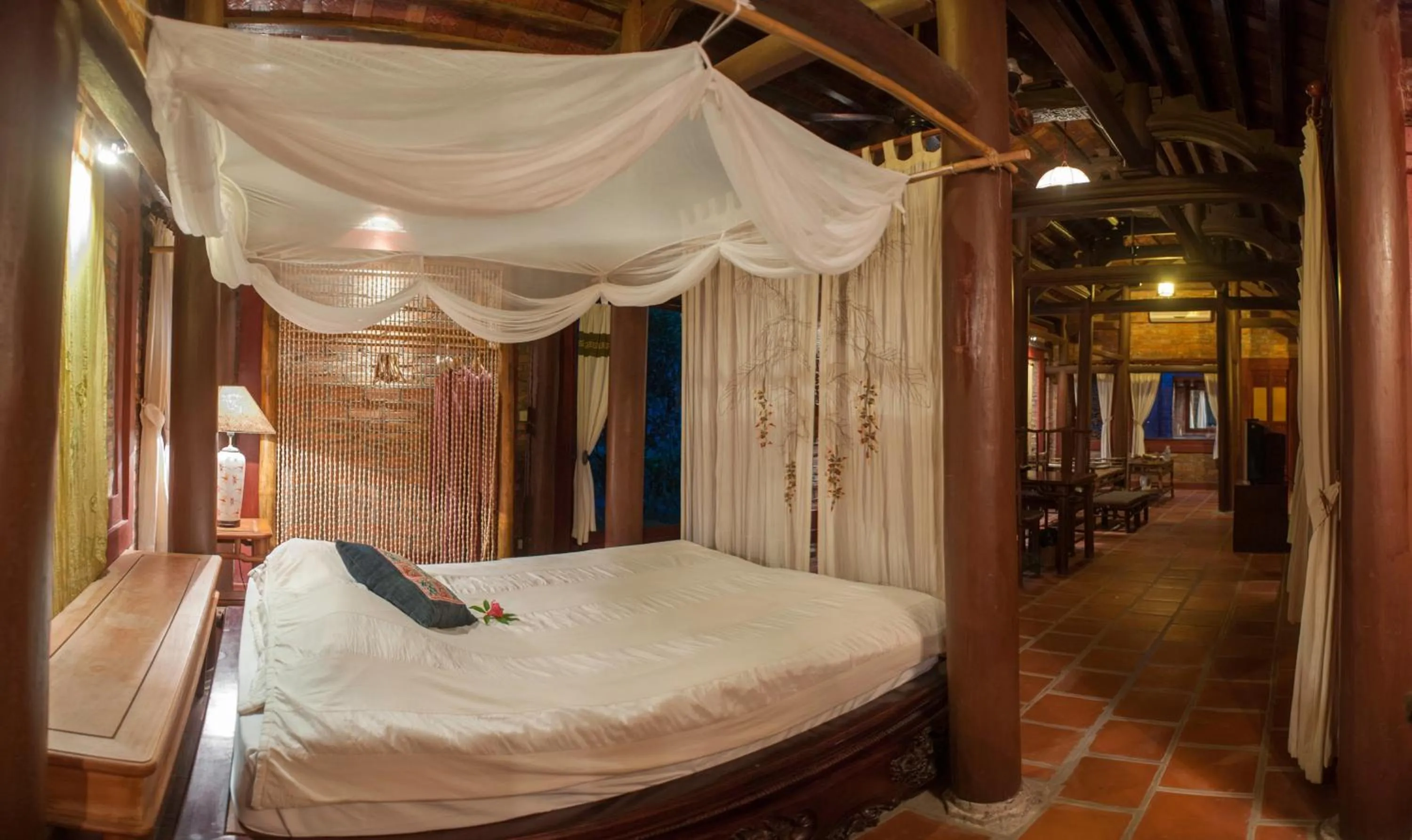 Bed in Van Chai Resort