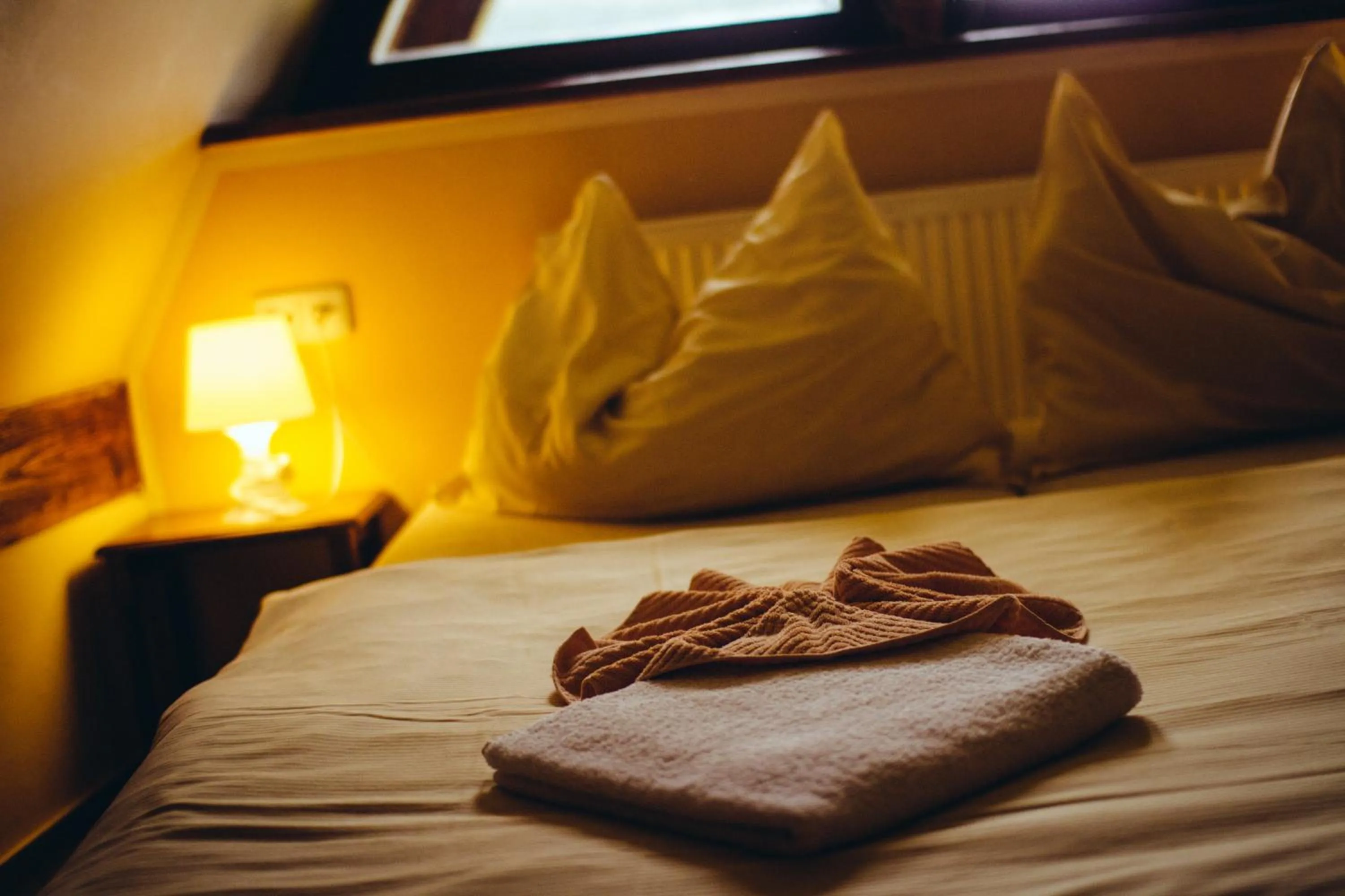 Shower, Bed in Penzion Rotunda