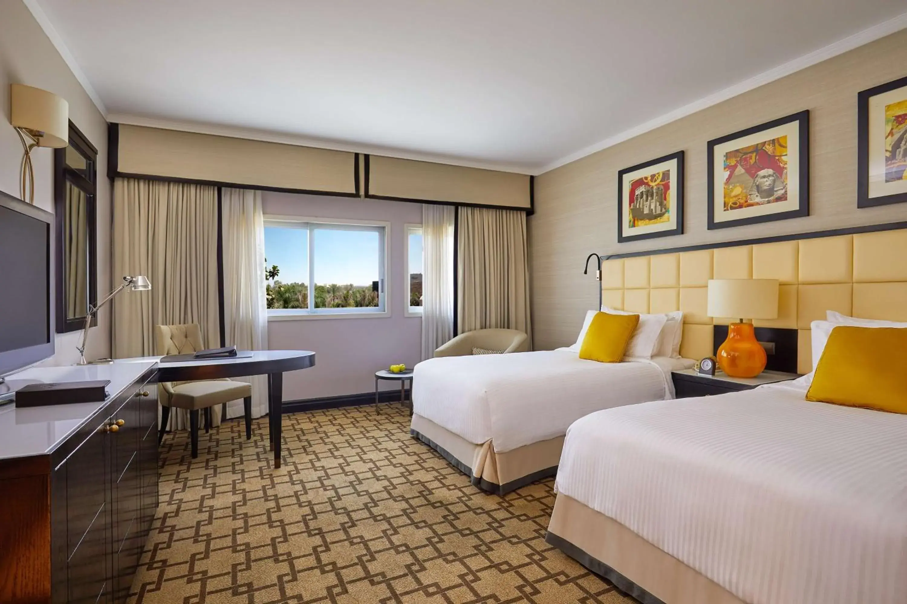 Bedroom, Bed in Hilton Cairo Heliopolis Hotel Bedroom, Bed in Hilton Cairo Heliopolis Hotel