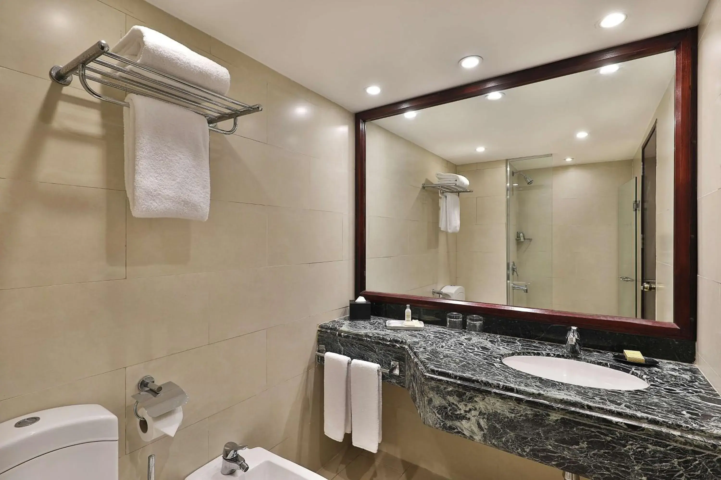 Bathroom in Hilton Cairo Heliopolis Hotel Bathroom in Hilton Cairo Heliopolis Hotel