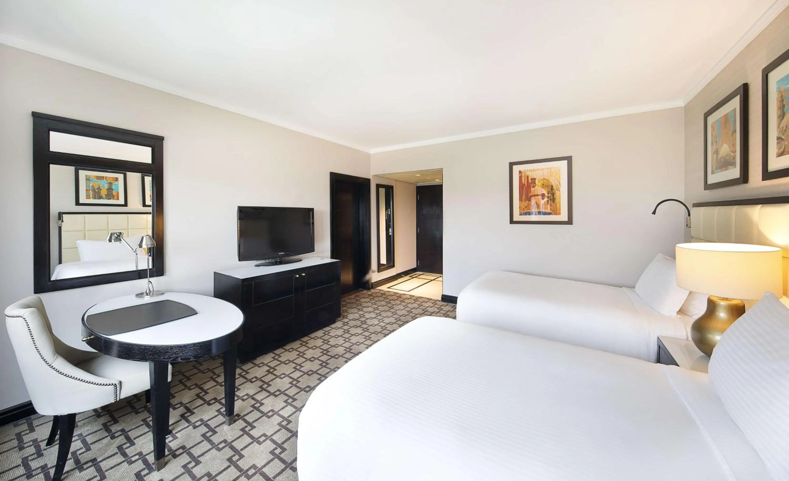 Bed in Hilton Cairo Heliopolis Hotel