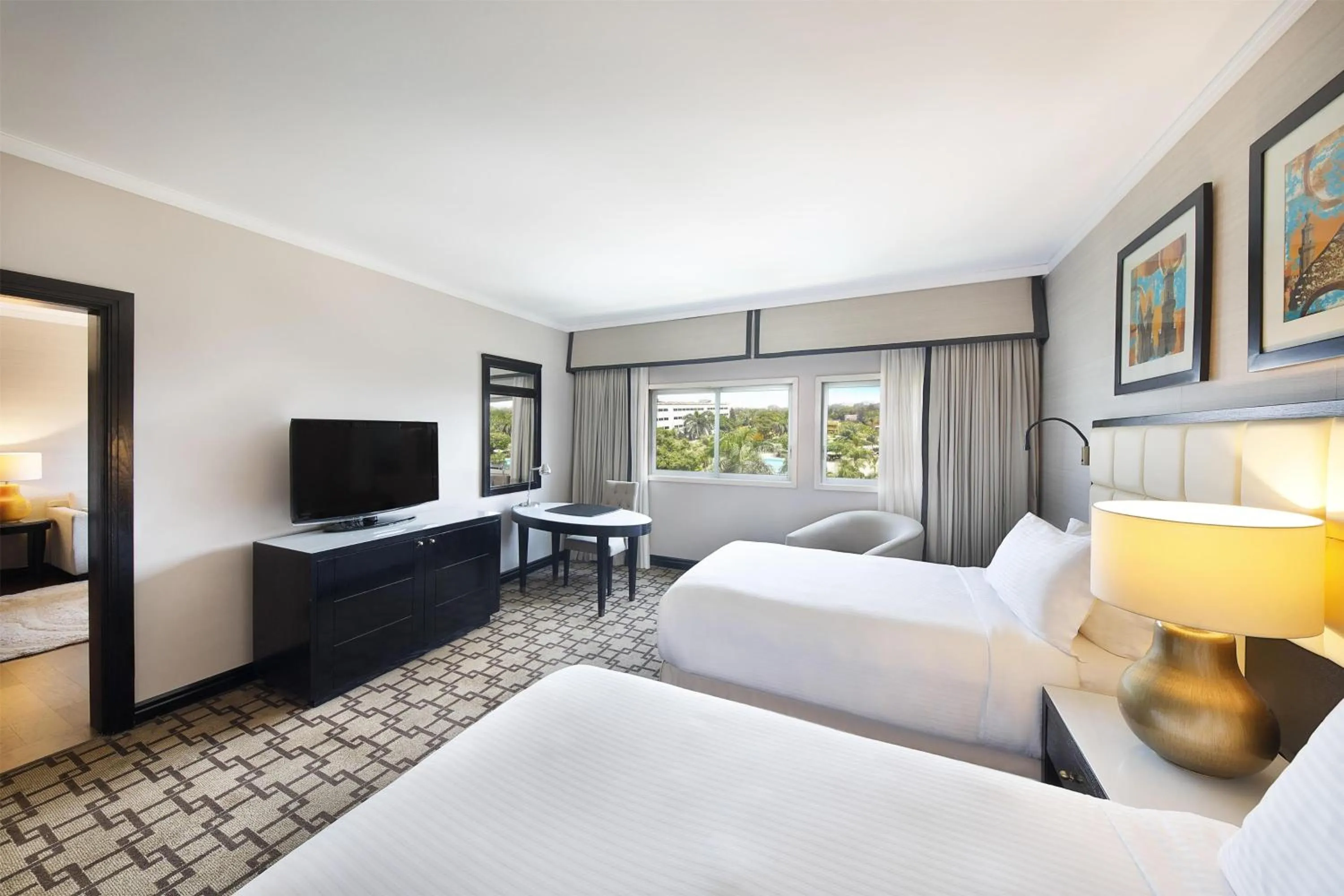 Bed in Hilton Cairo Heliopolis Hotel