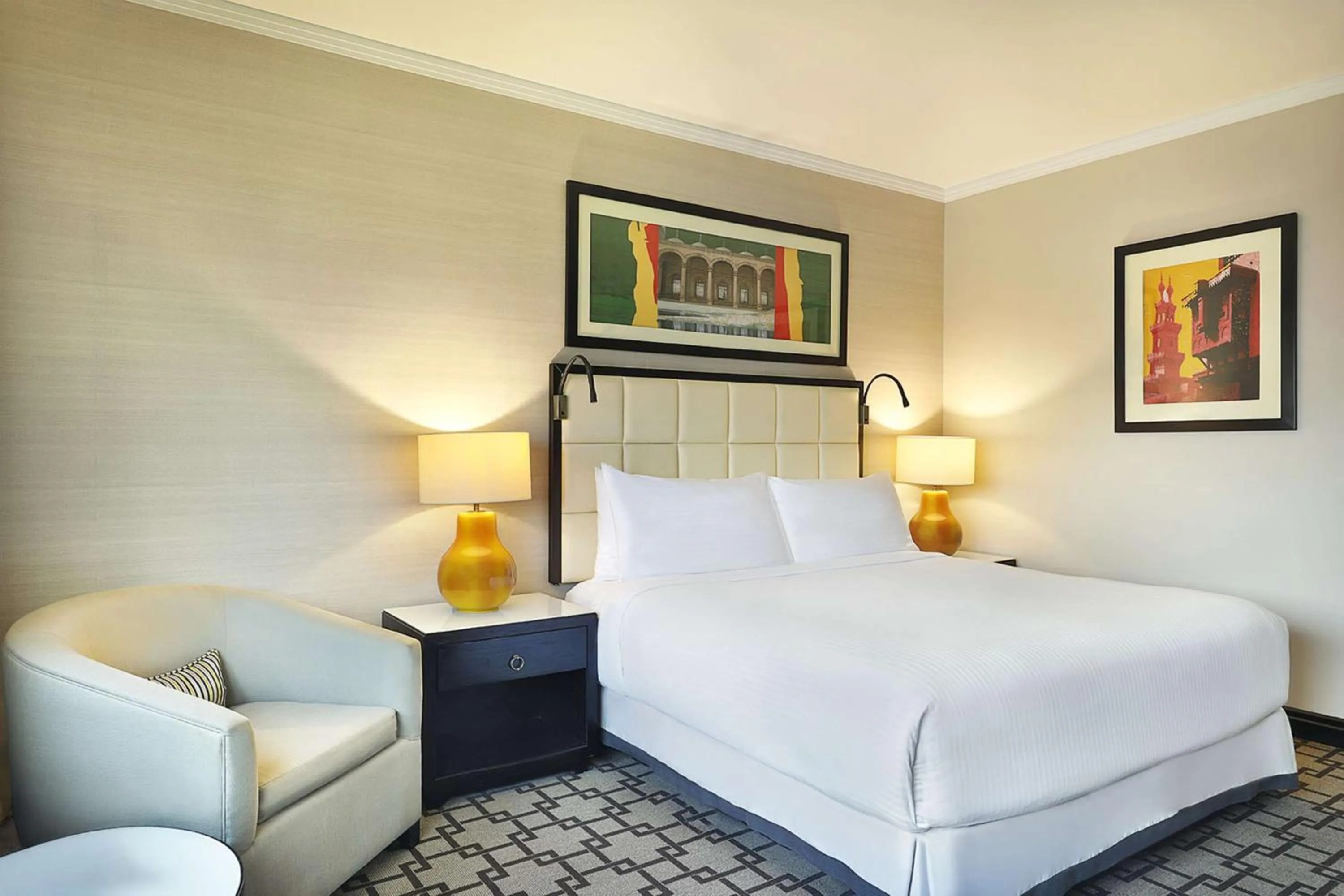 Bed in Hilton Cairo Heliopolis Hotel