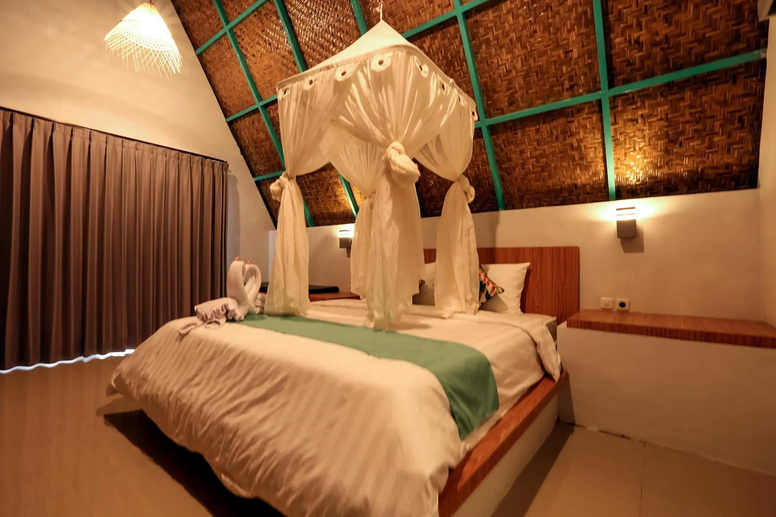 Bed in Makarma Resort Lombok Bed in Makarma Resort Lombok