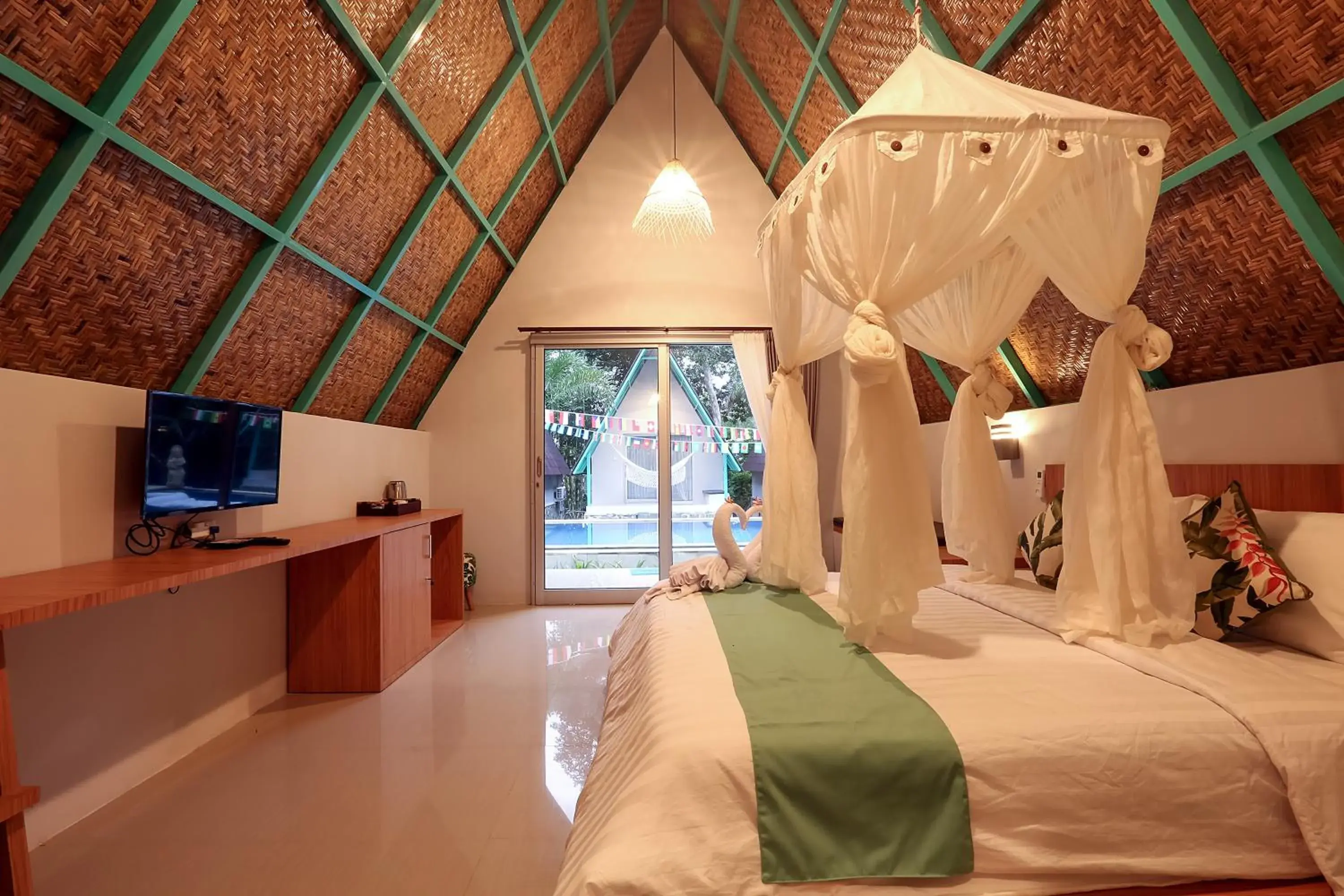 Bed in Makarma Resort Lombok Bed in Makarma Resort Lombok