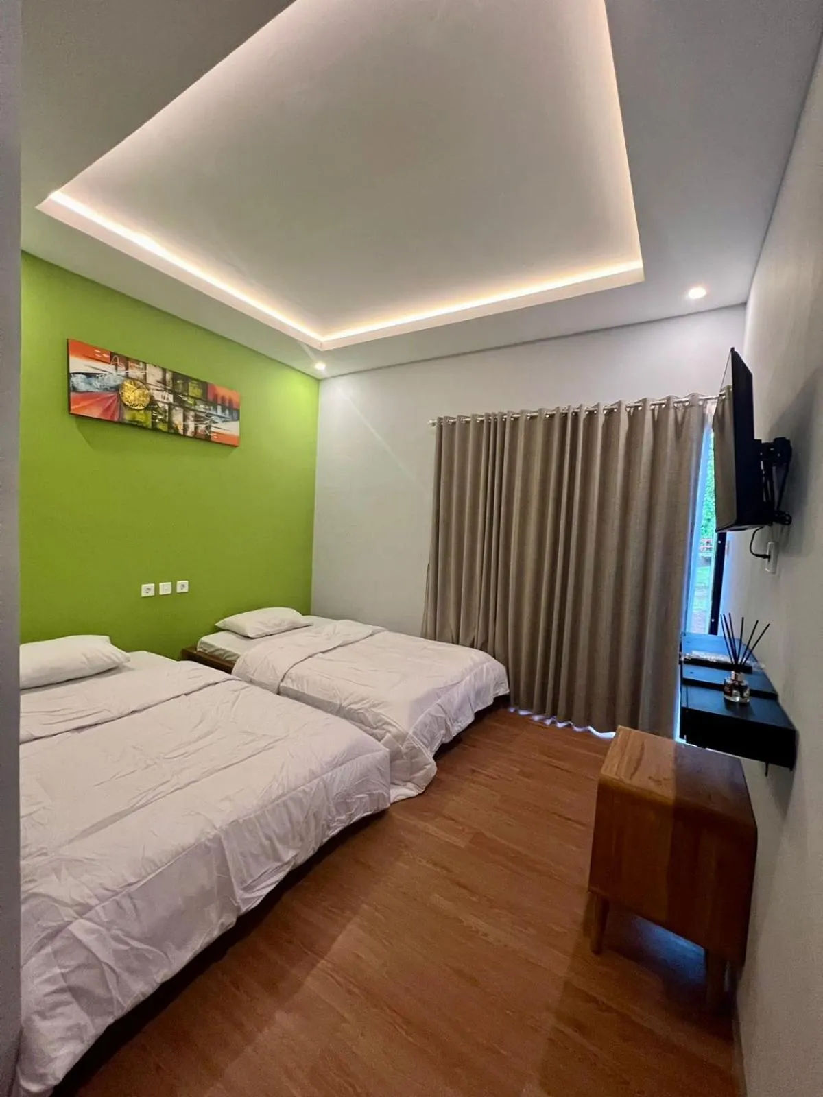 Bed in Makarma Resort Lombok