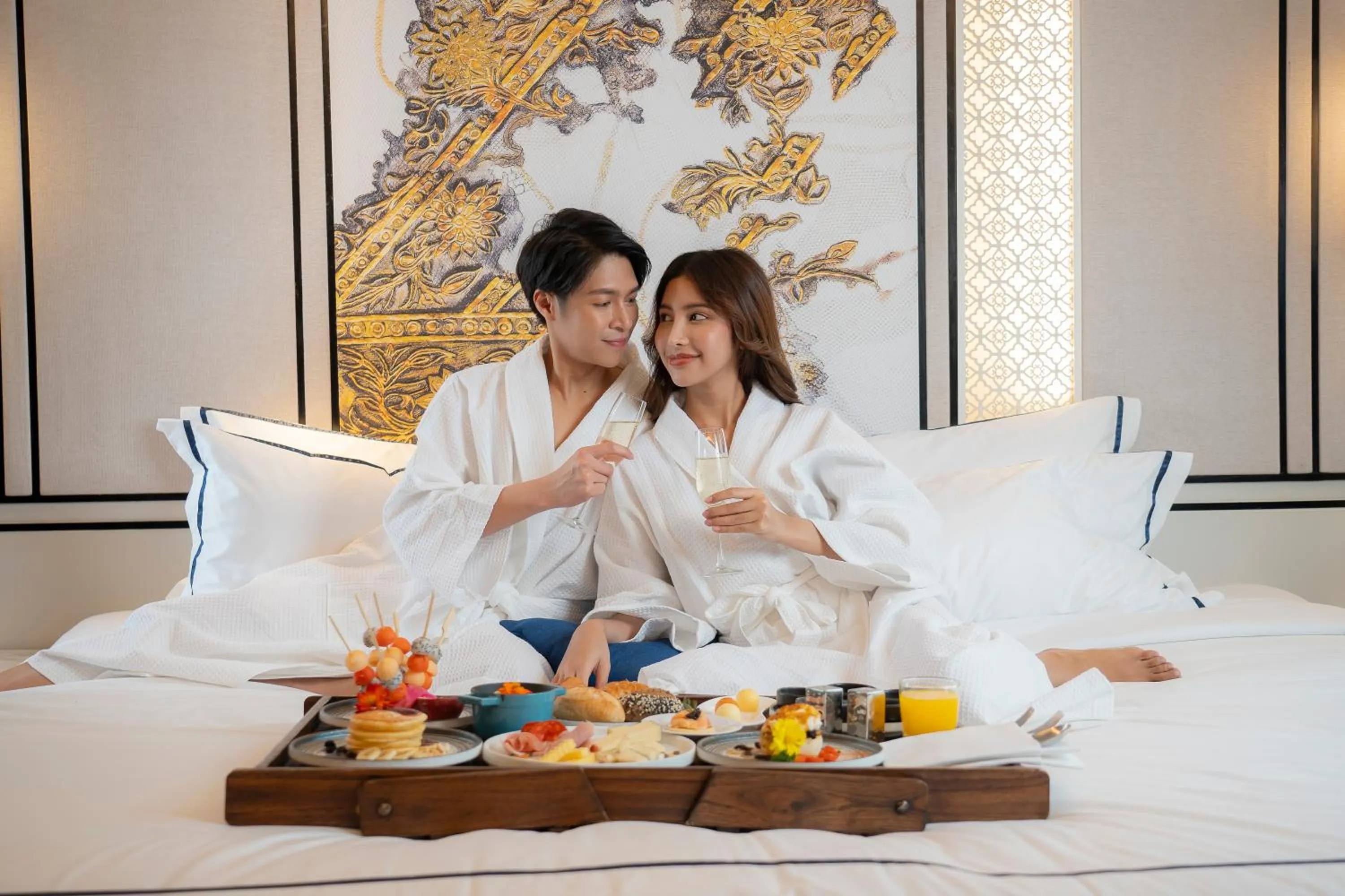 Breakfast, Bed in Mövenpick Myth Hotel Patong Phuket