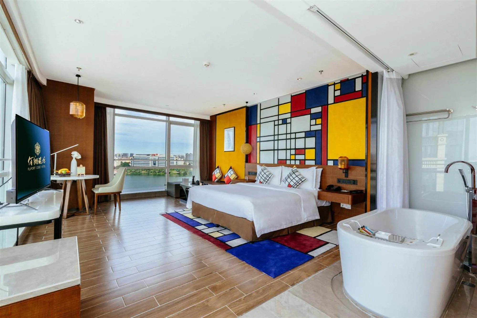 Bedroom, Bed in Hisilk Artwork Center Fliport Coso Hotel