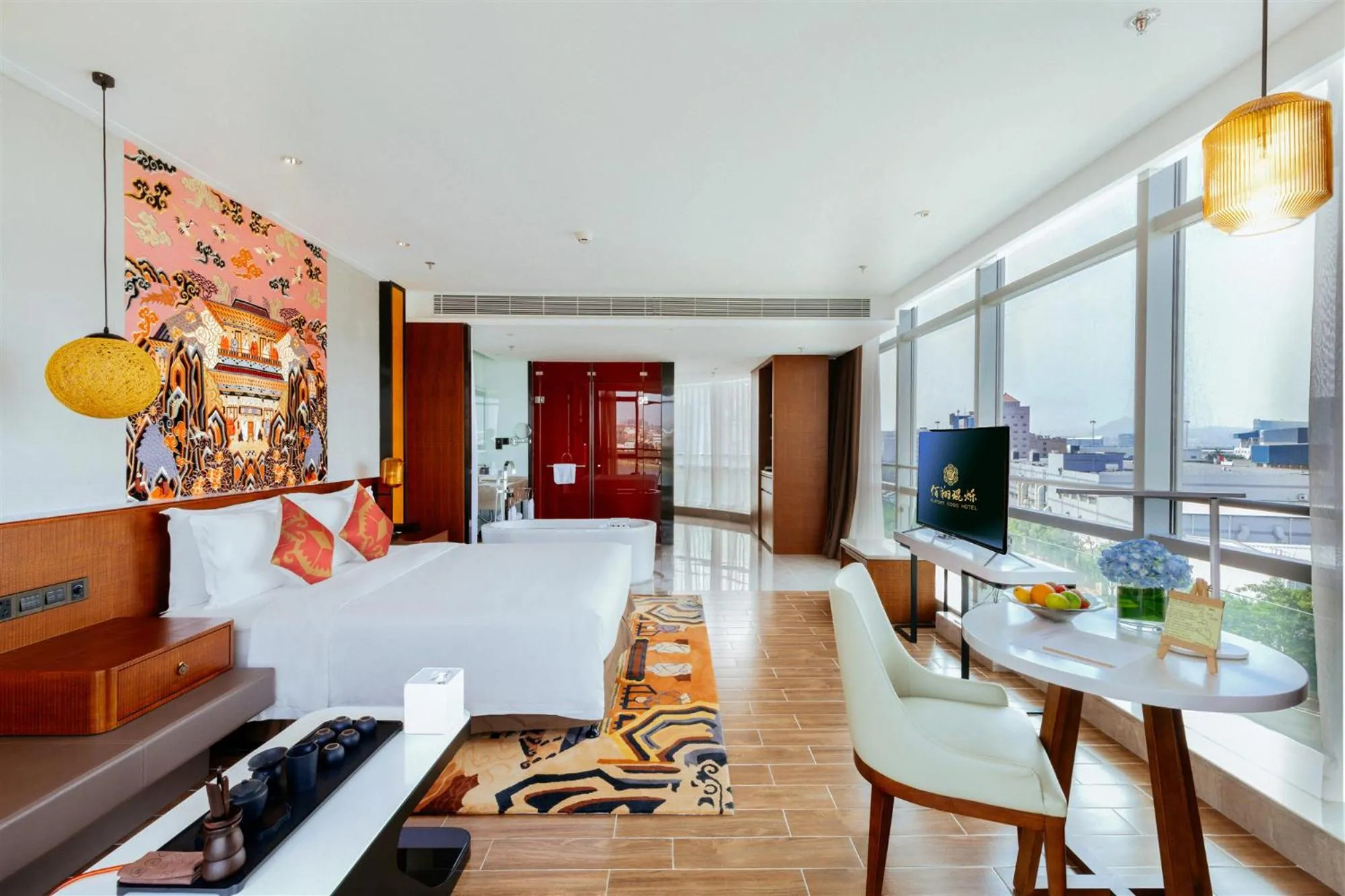 Bedroom, Bed in Hisilk Artwork Center Fliport Coso Hotel