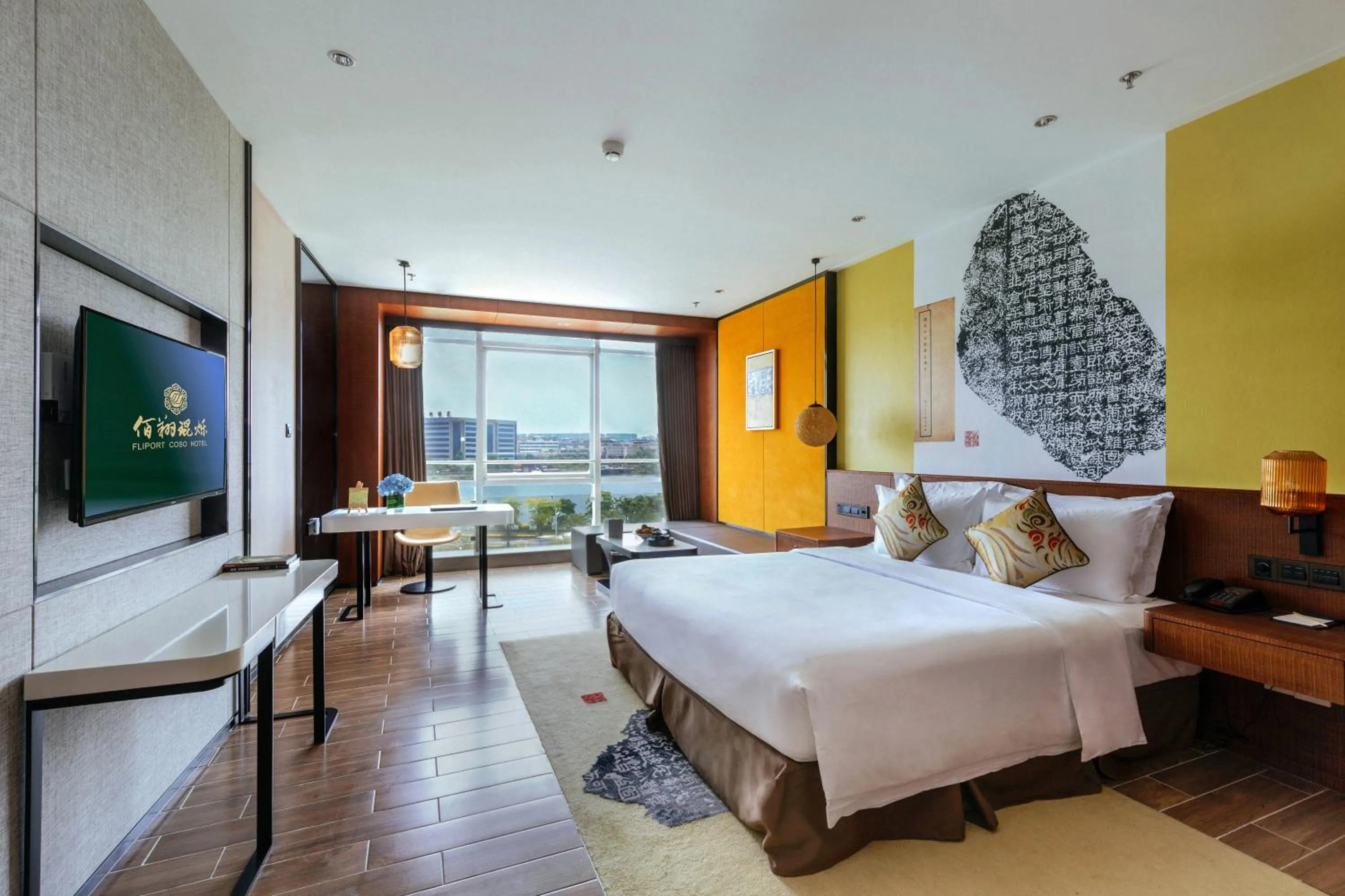 Bedroom, Bed in Hisilk Artwork Center Fliport Coso Hotel