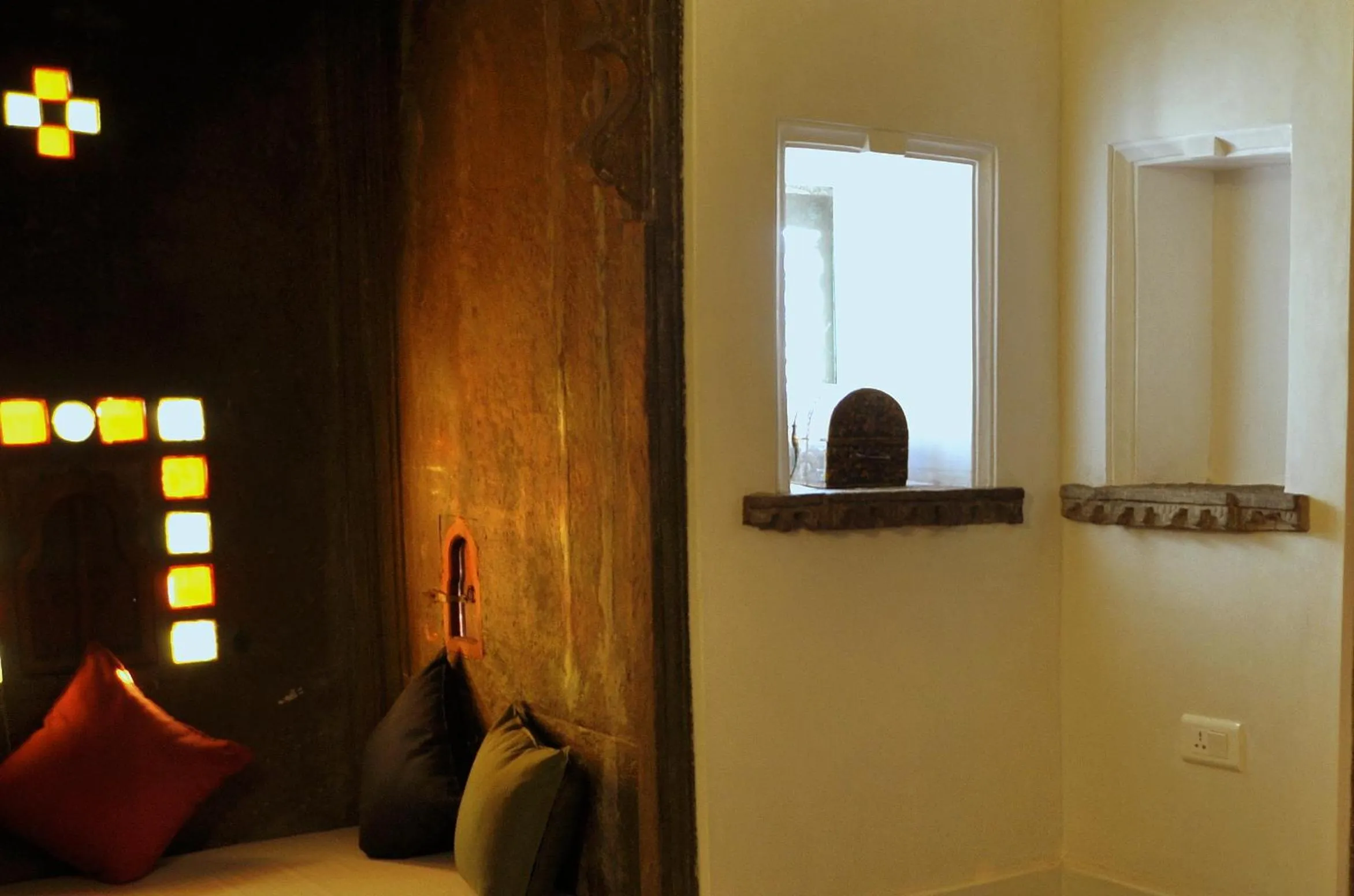 Decorative detail in Madri Haveli