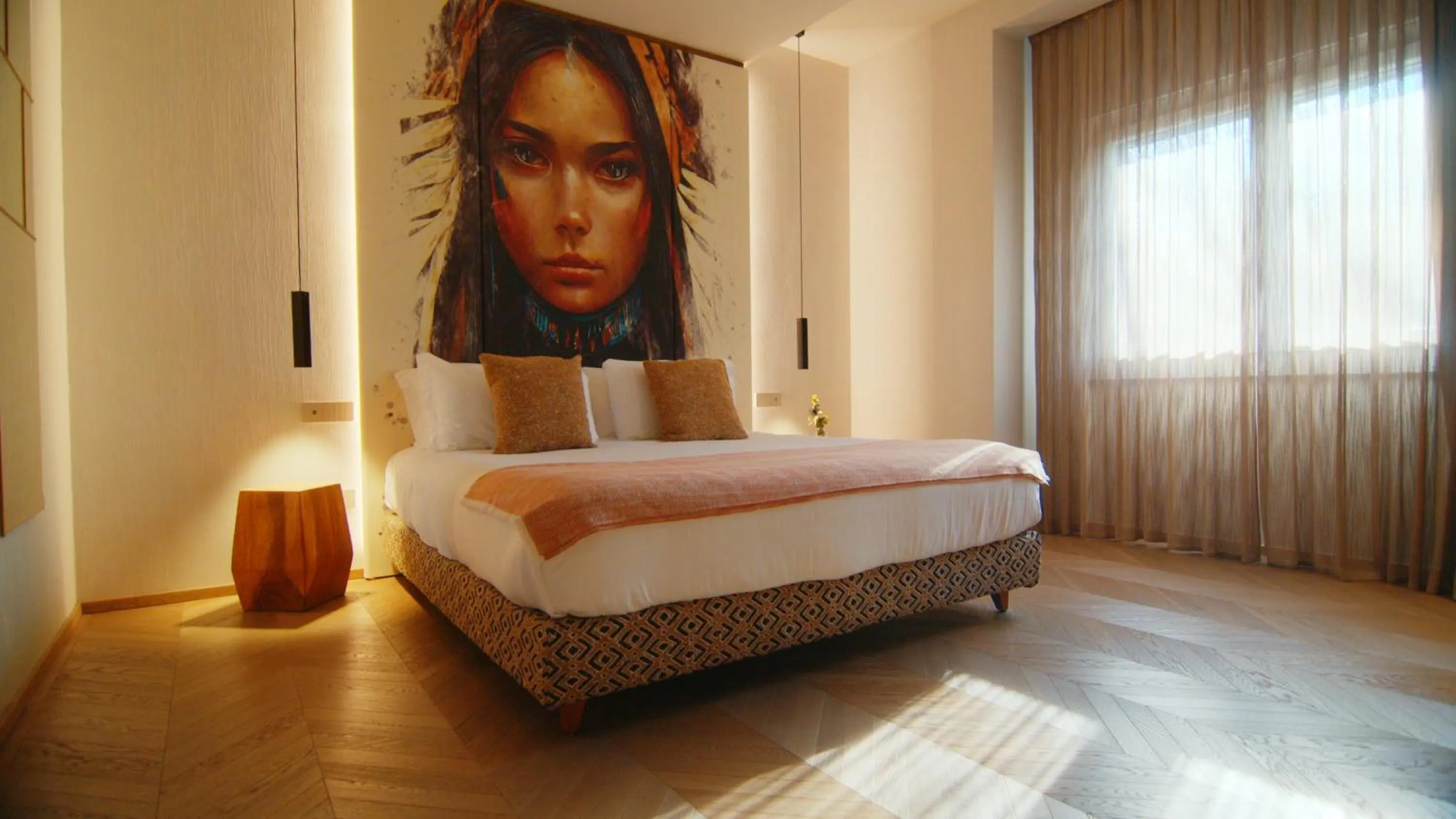 Bedroom, Bed in Hotel Mealba