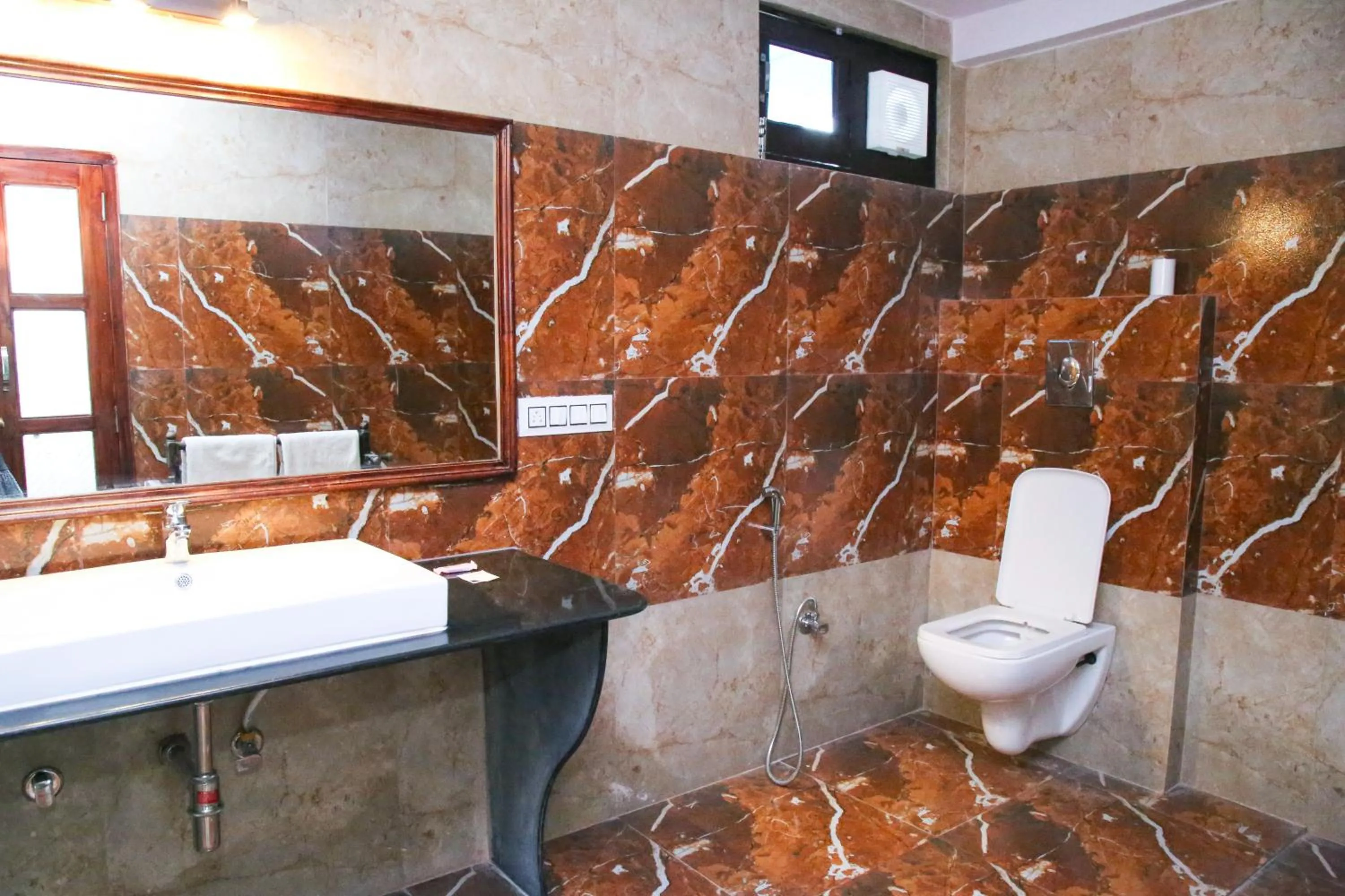 Bathroom in Yogis Guest House