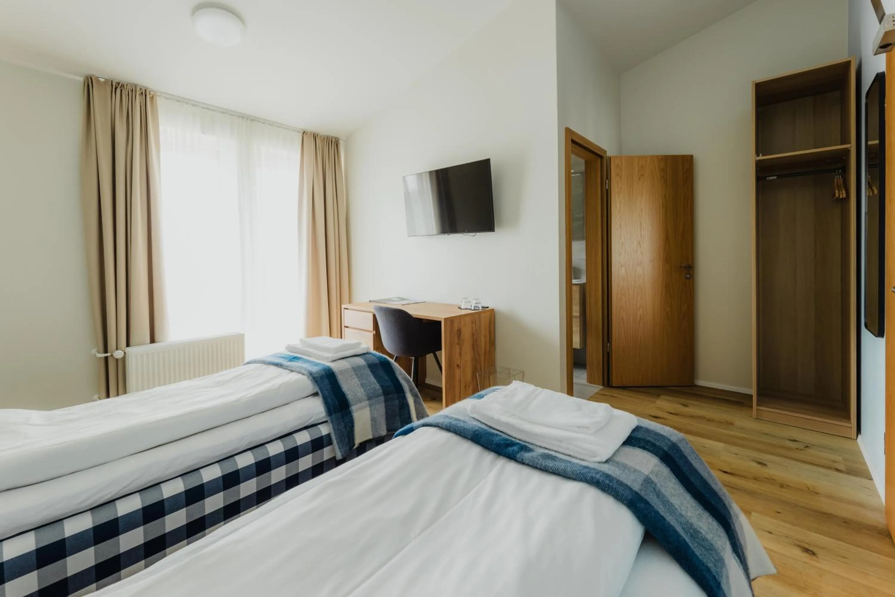 Bed in Hótel Eldhestar