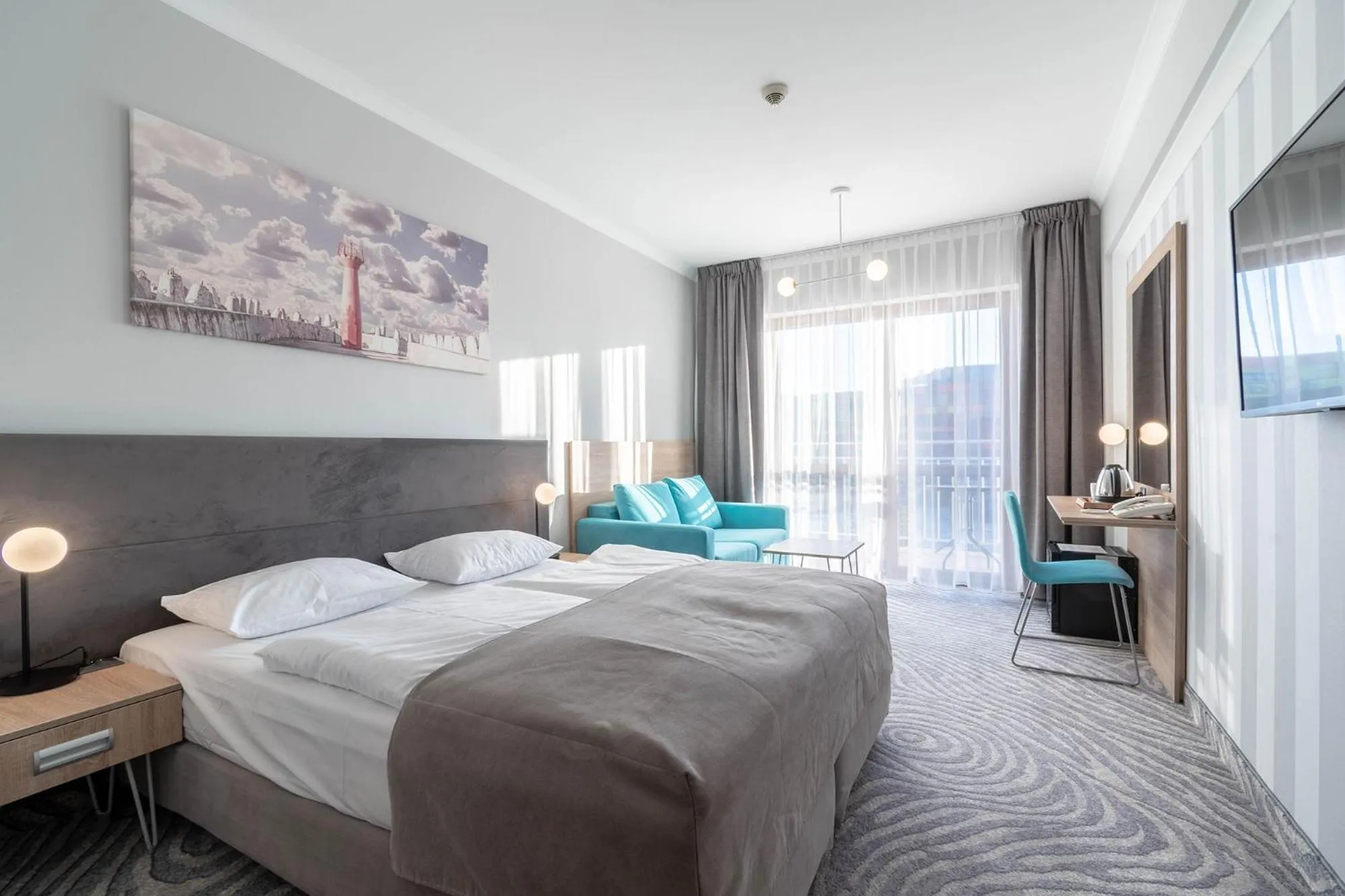 Photo of the whole room, Bed in Hotel Leda Spa - Adults Only