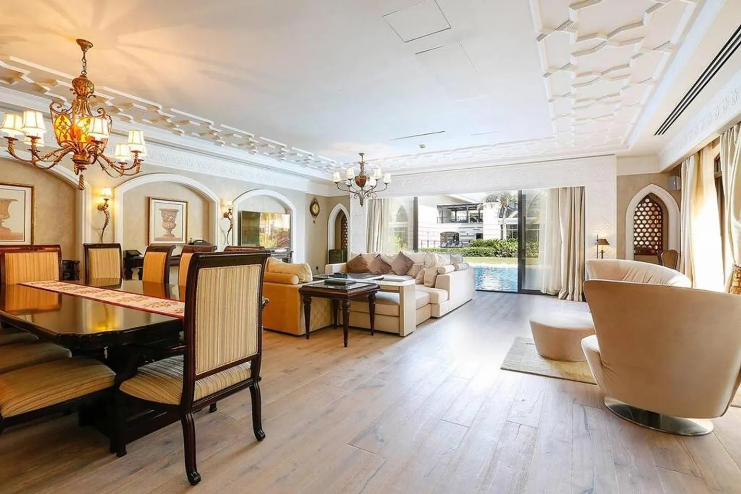 Living room in Zabeel Saray Royal Residences Lagoon Villa