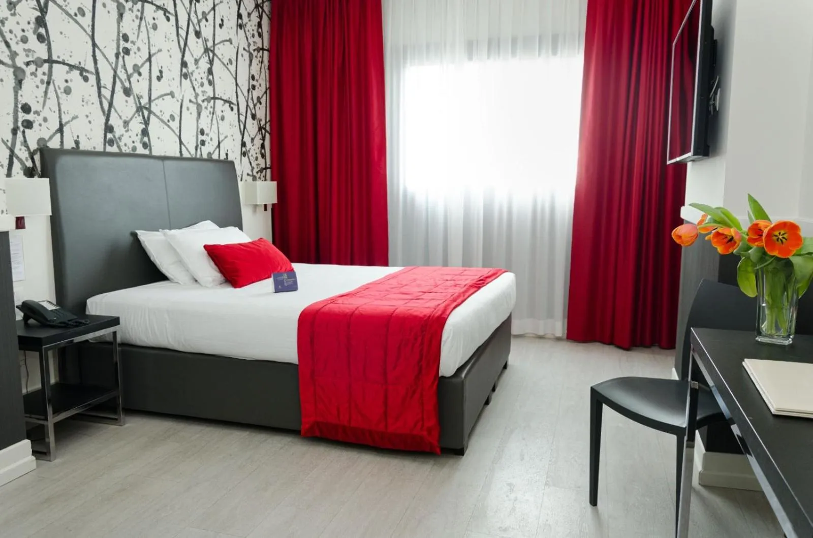 Bed in Hotel American Palace Eur