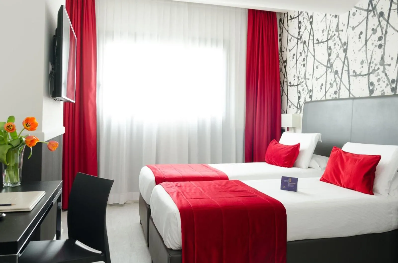 Bed in Hotel American Palace Eur