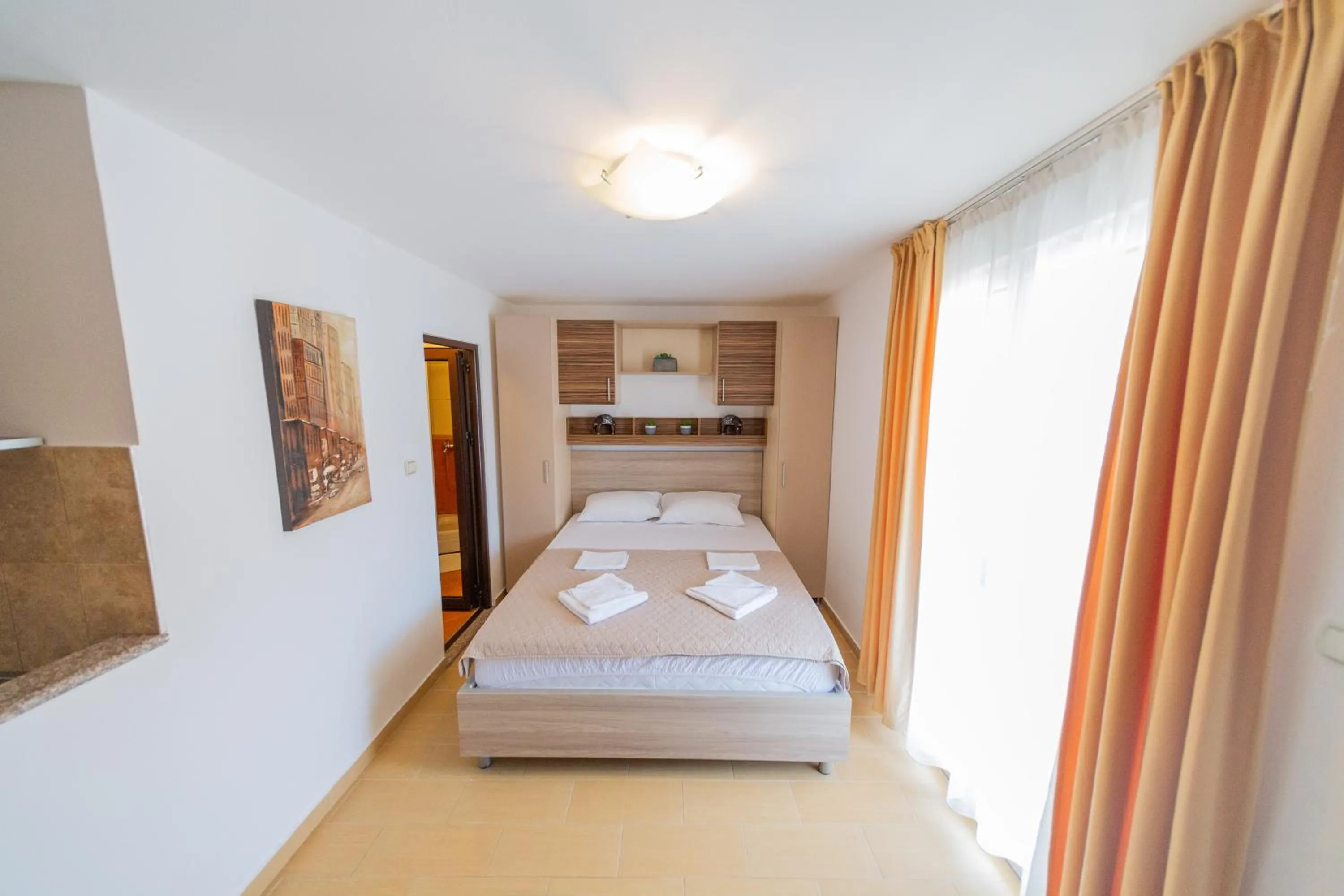 Meeting/conference room, Bed in Azzuro apartments Budva