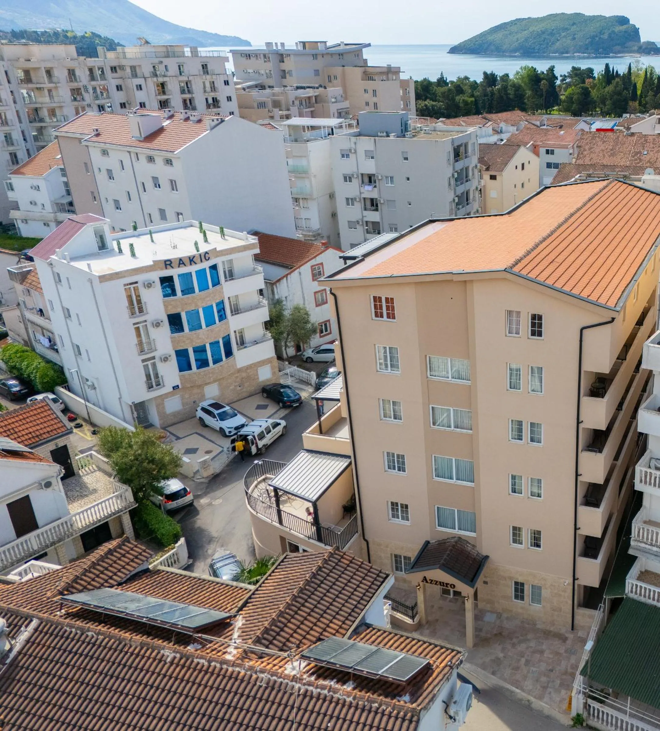 Property building in Azzuro apartments Budva