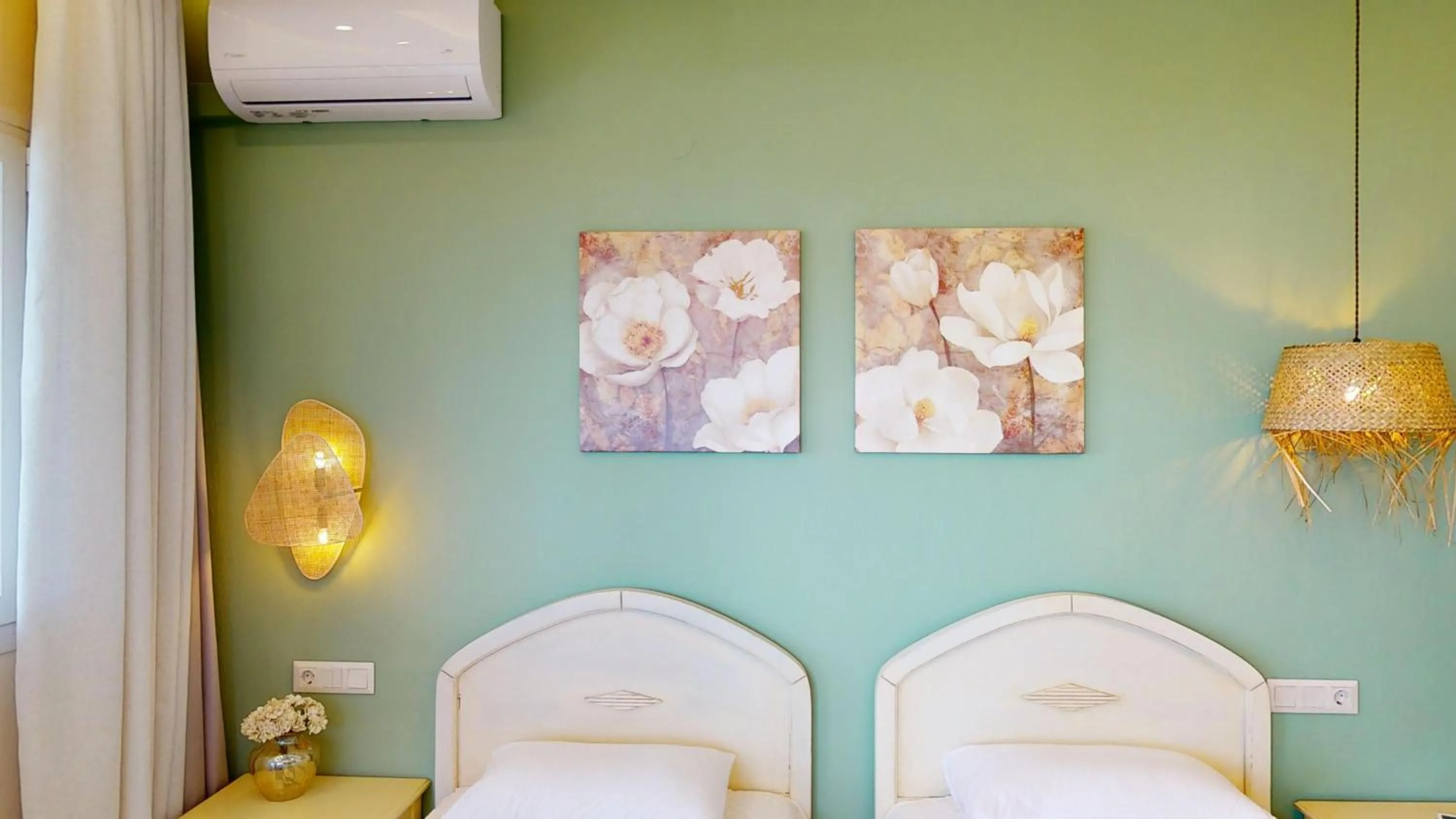 Bed in Aneria Suites