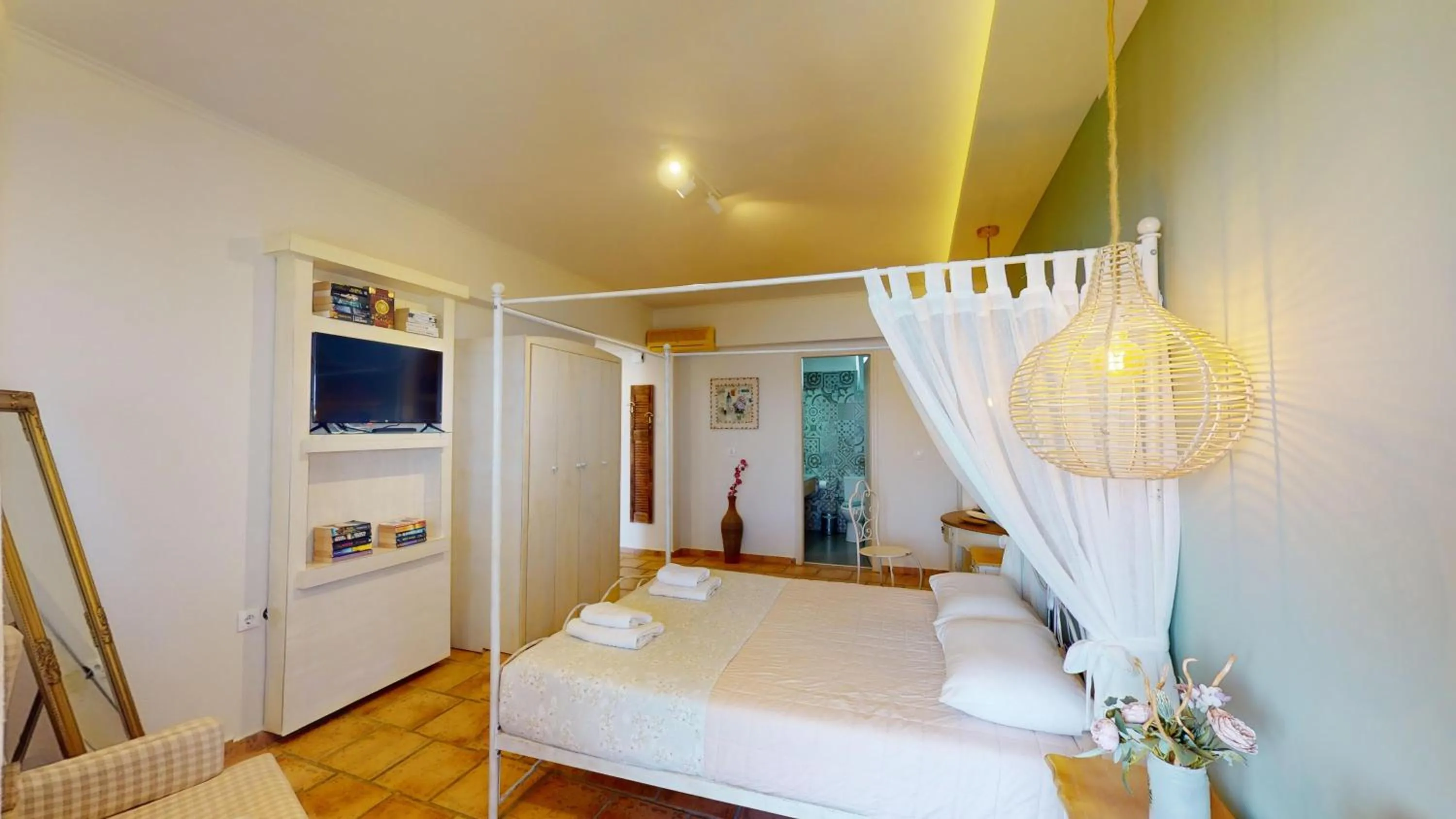 Bed in Aneria Suites