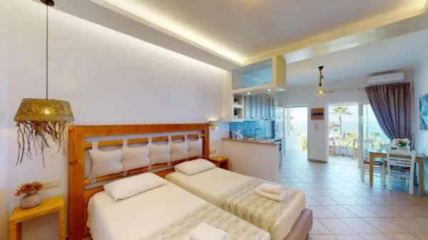 Bed in Aneria Suites