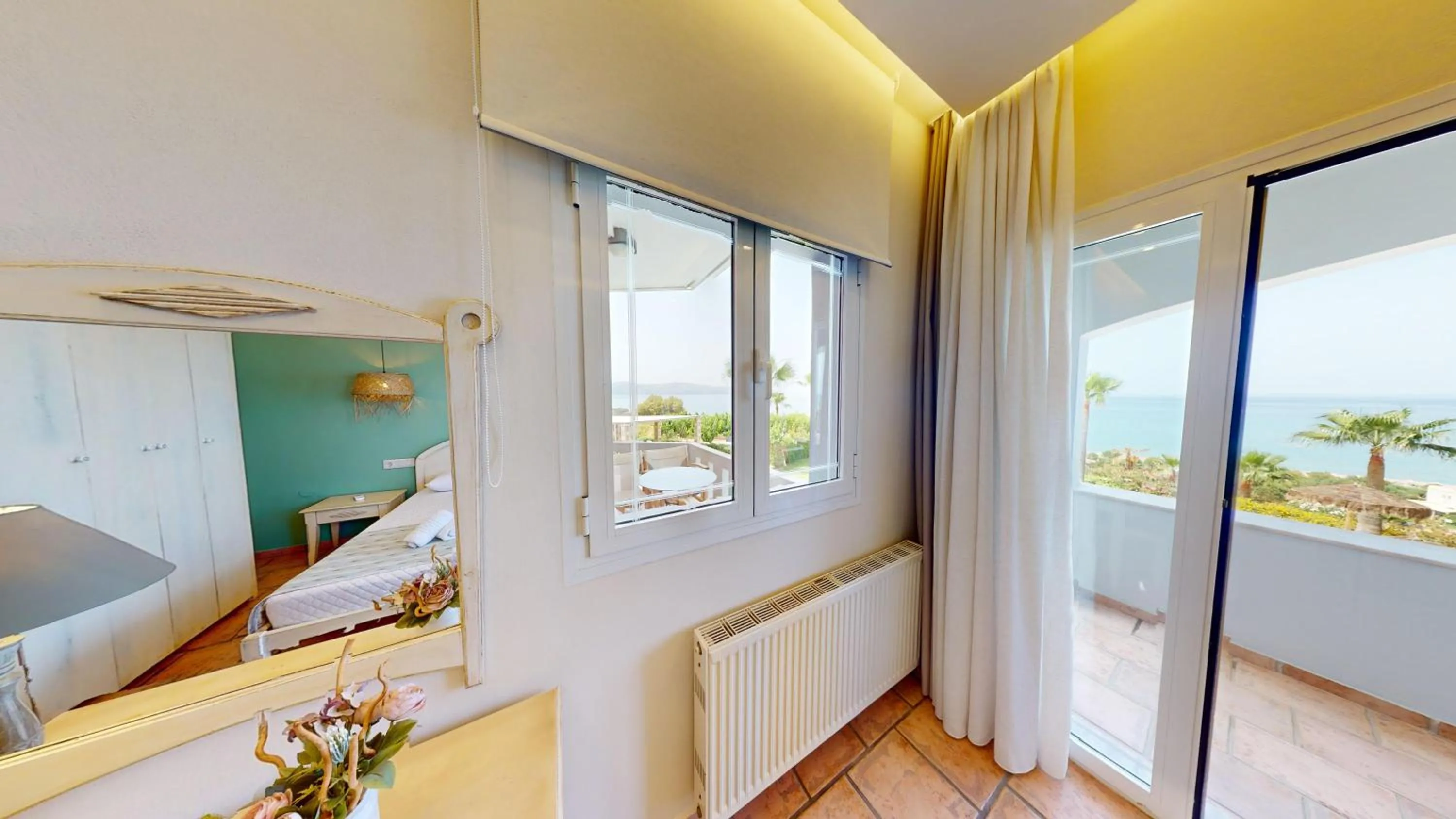 Bed in Aneria Suites