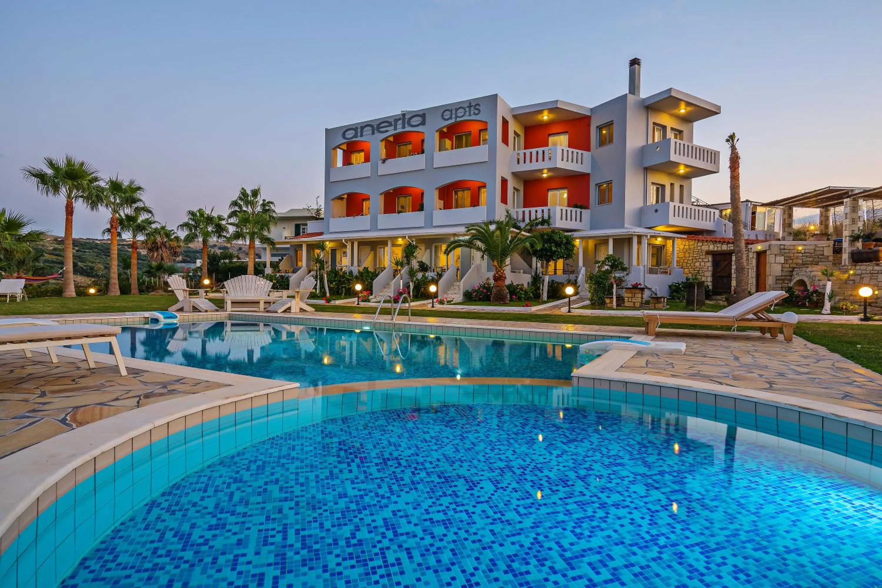 Swimming pool in Aneria Suites