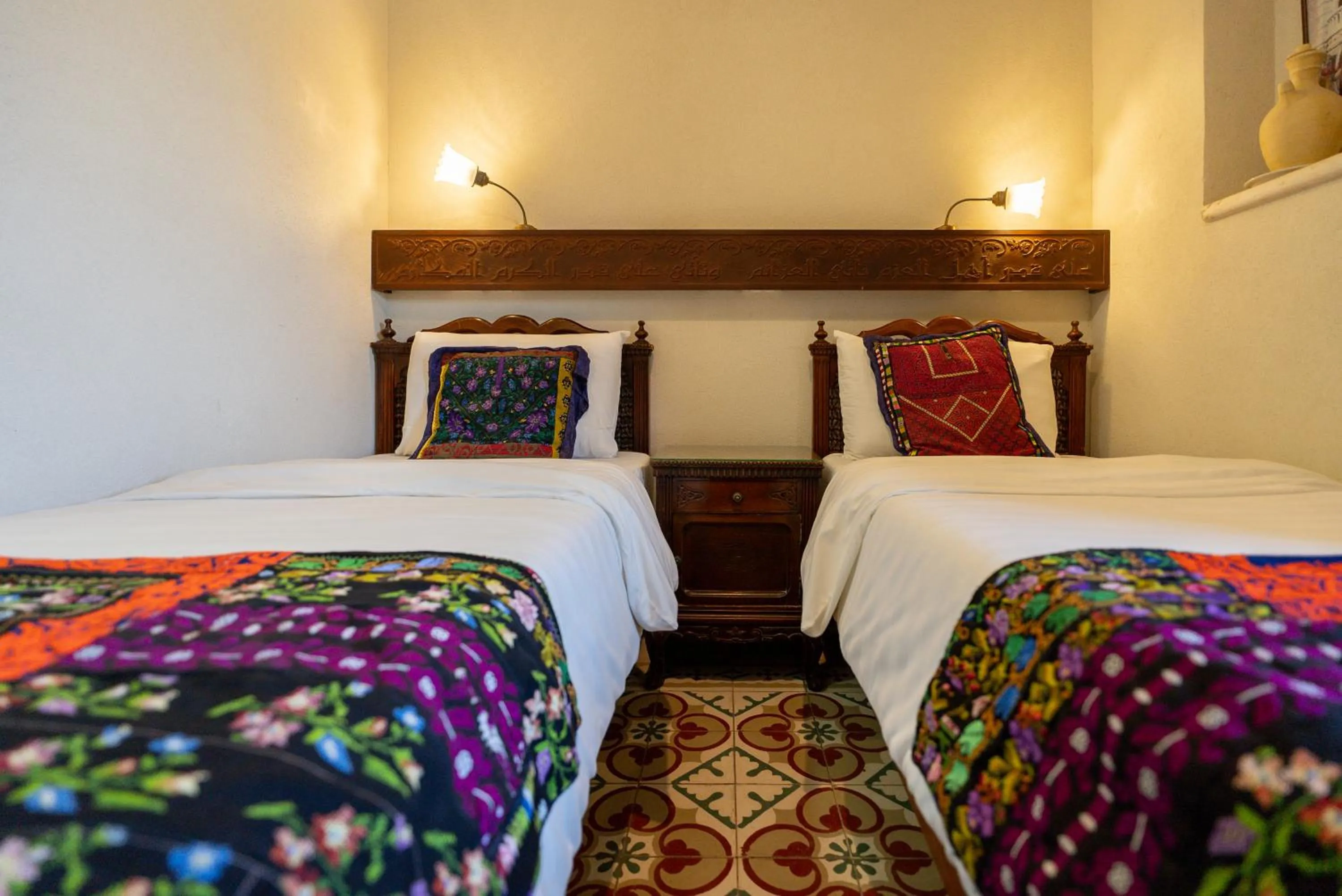 Bed in Jerusalem Hotel