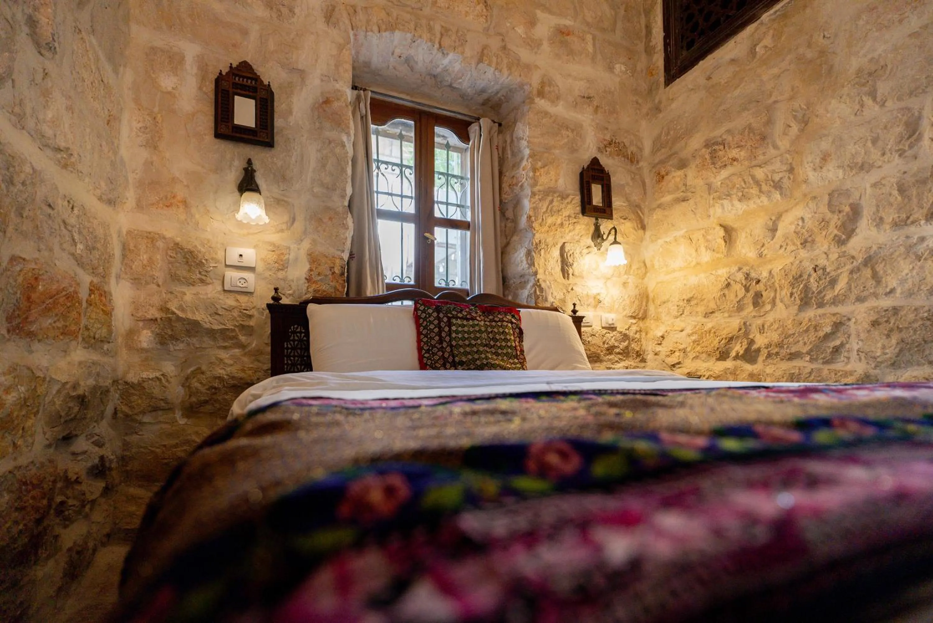 Bed in Jerusalem Hotel