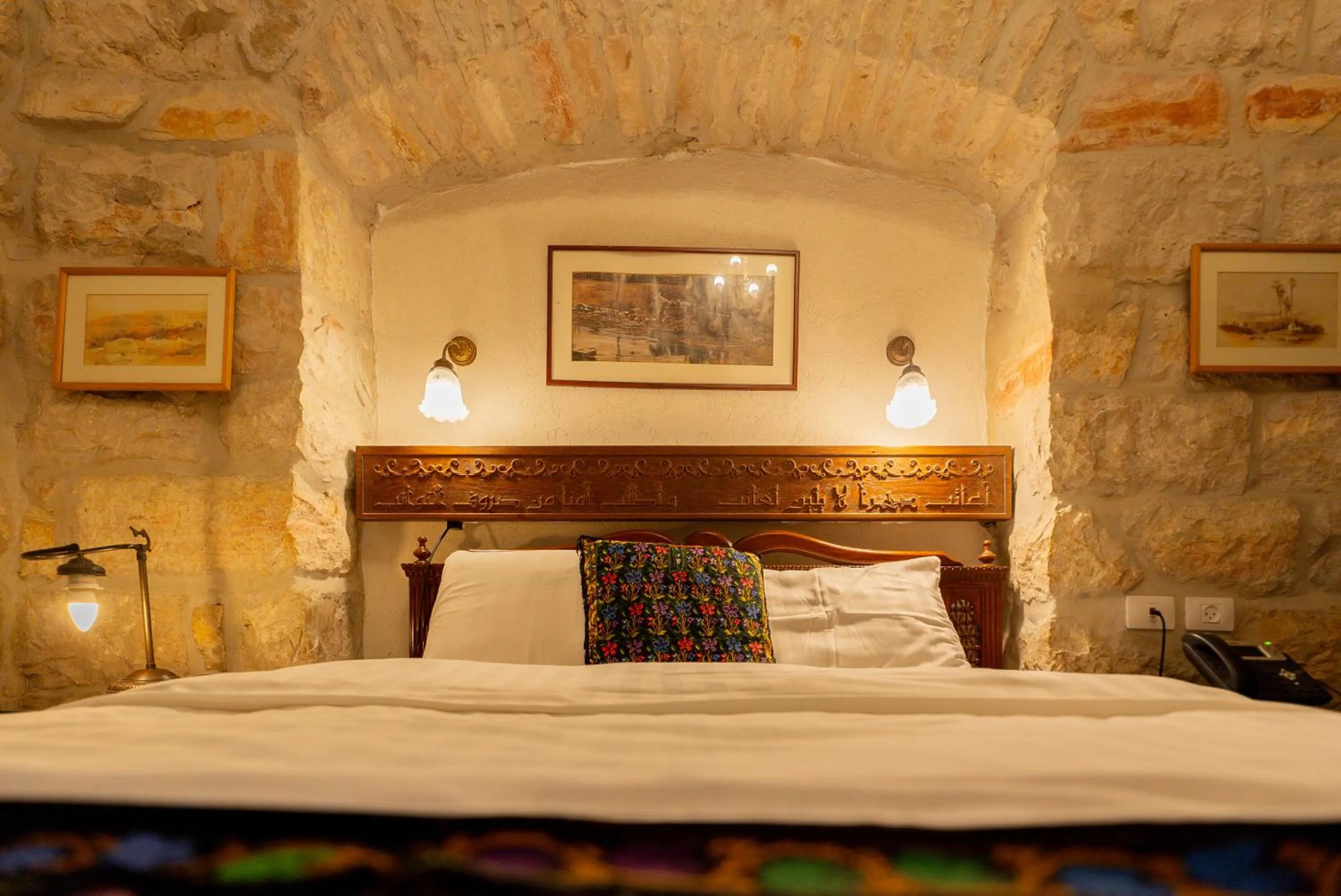 Bed in Jerusalem Hotel