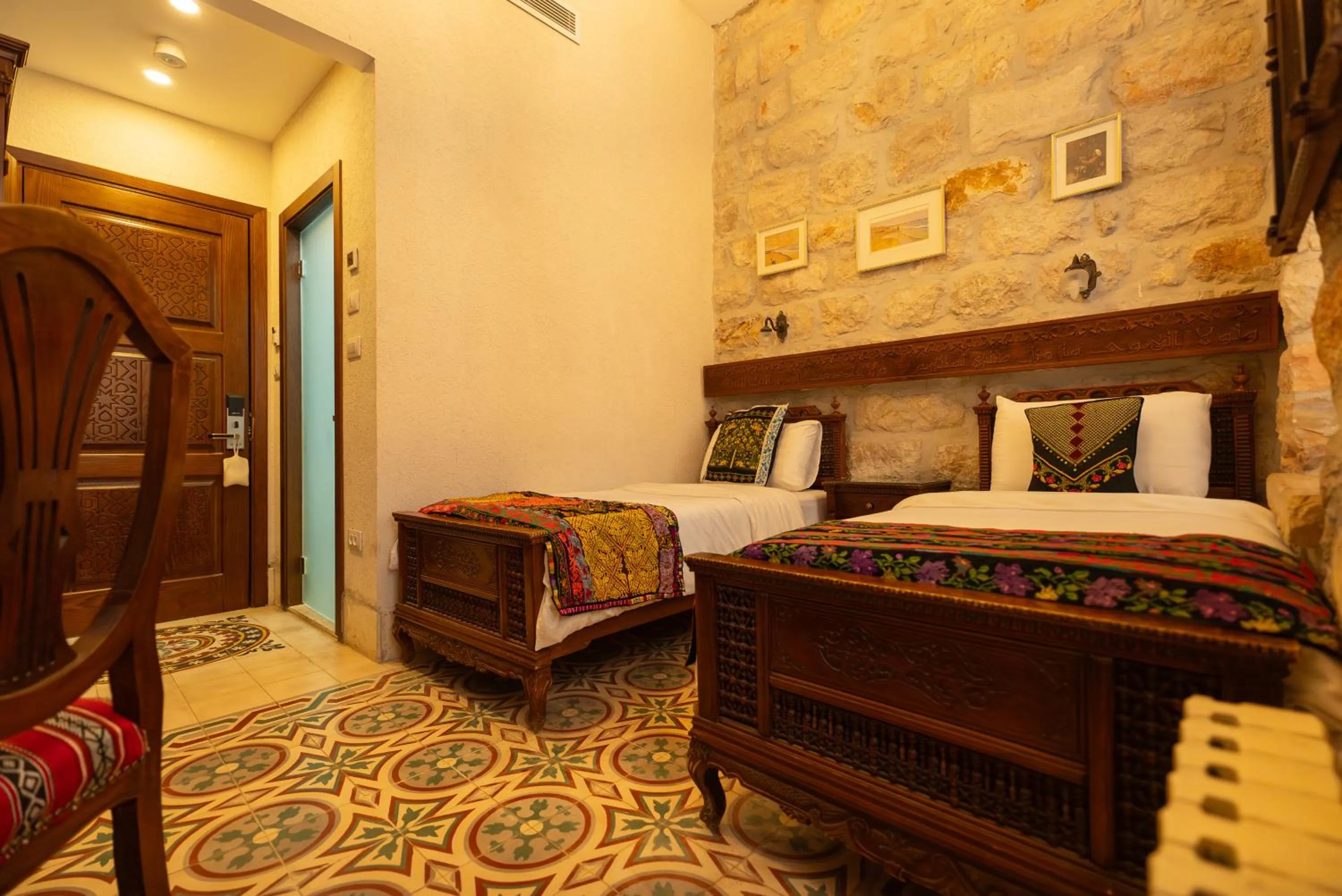 Bed in Jerusalem Hotel