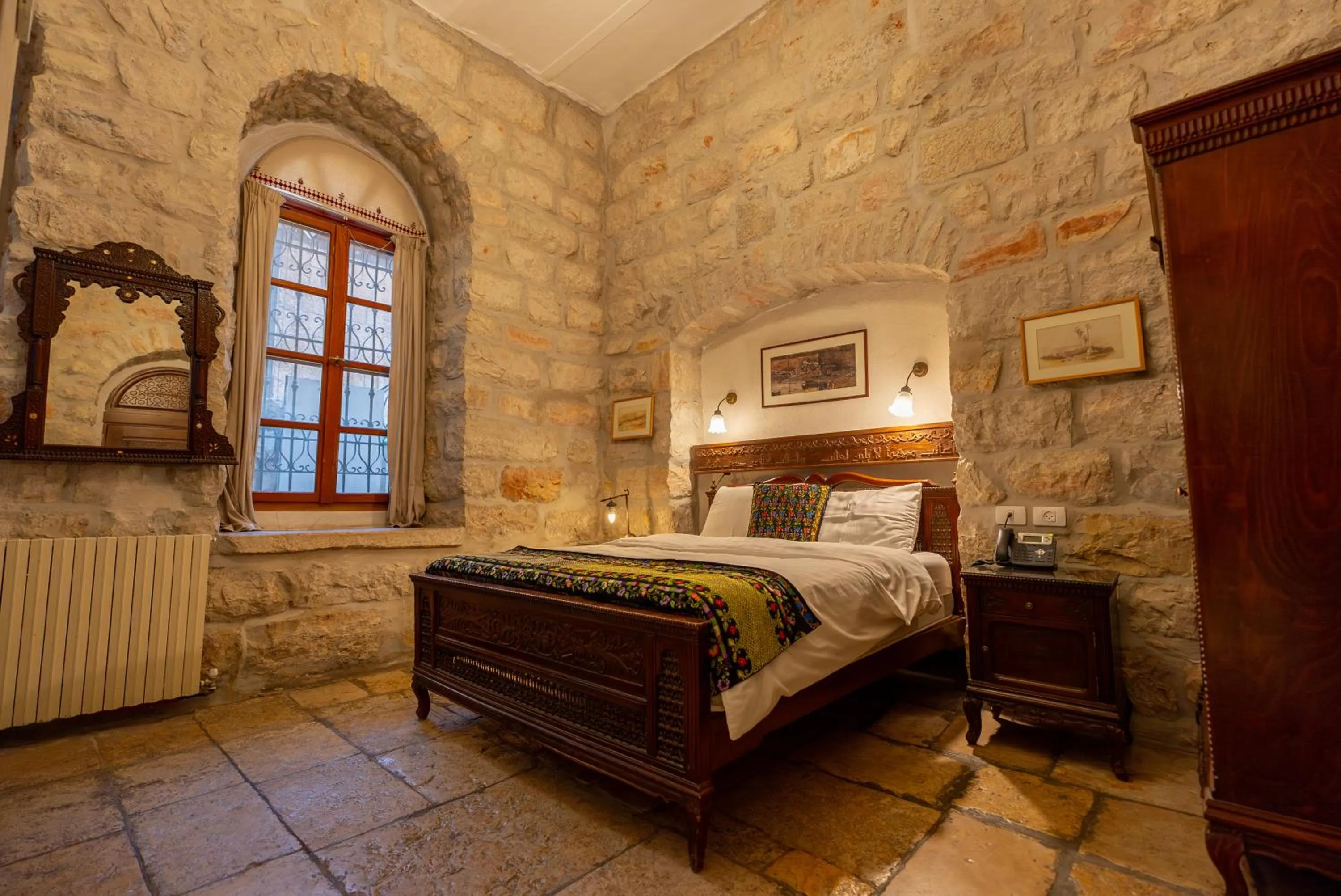 Bed in Jerusalem Hotel