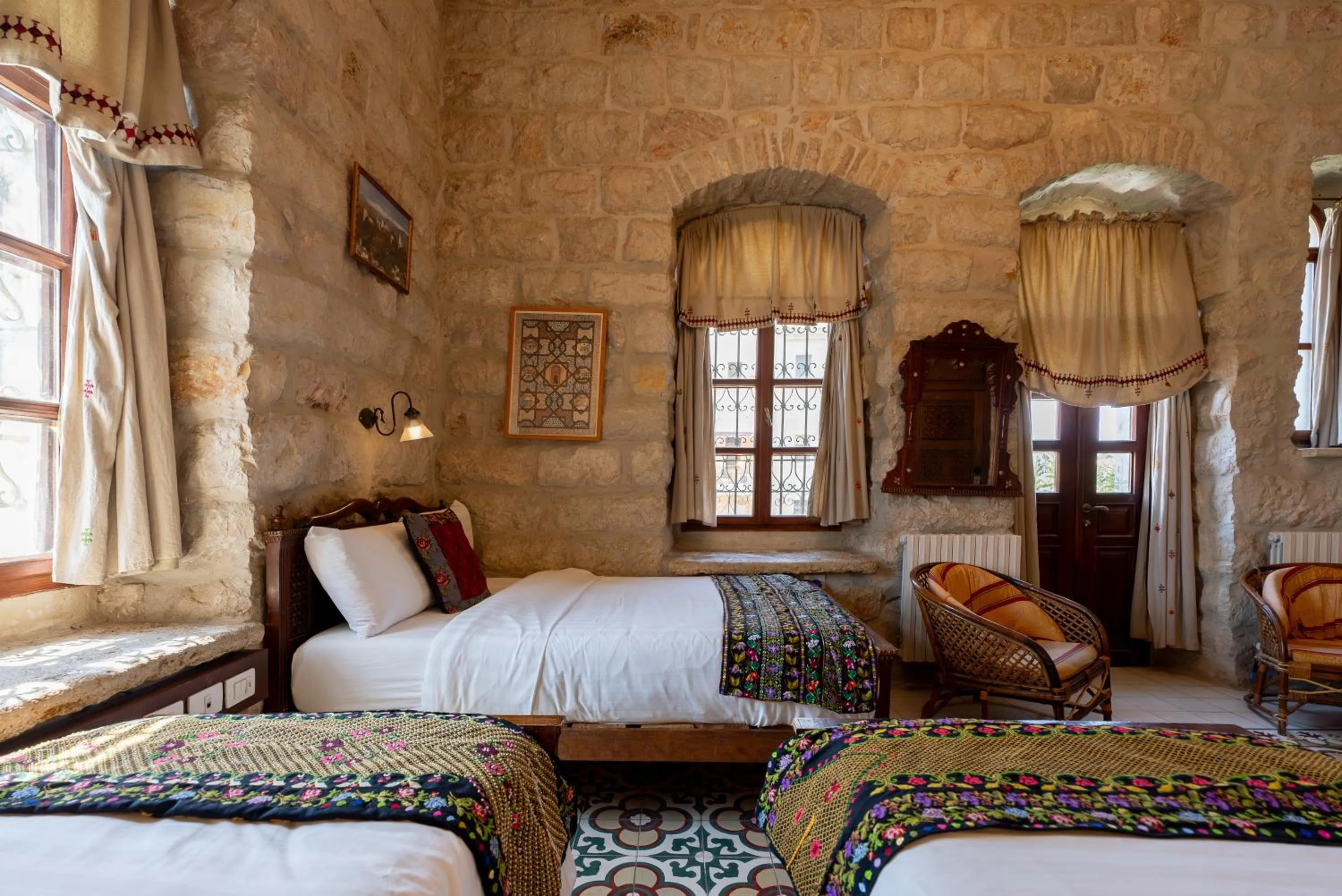 Bed in Jerusalem Hotel