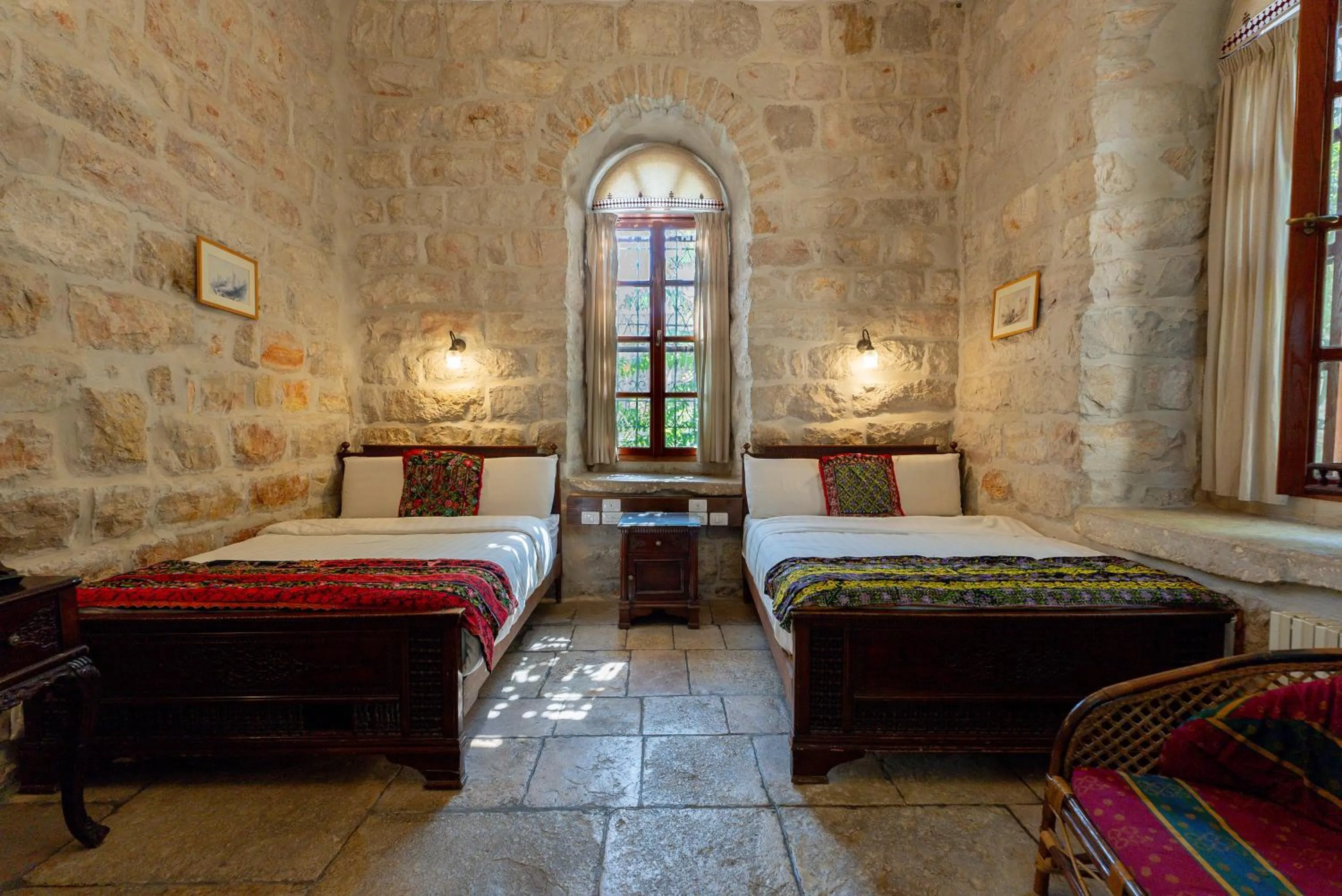 Bed in Jerusalem Hotel